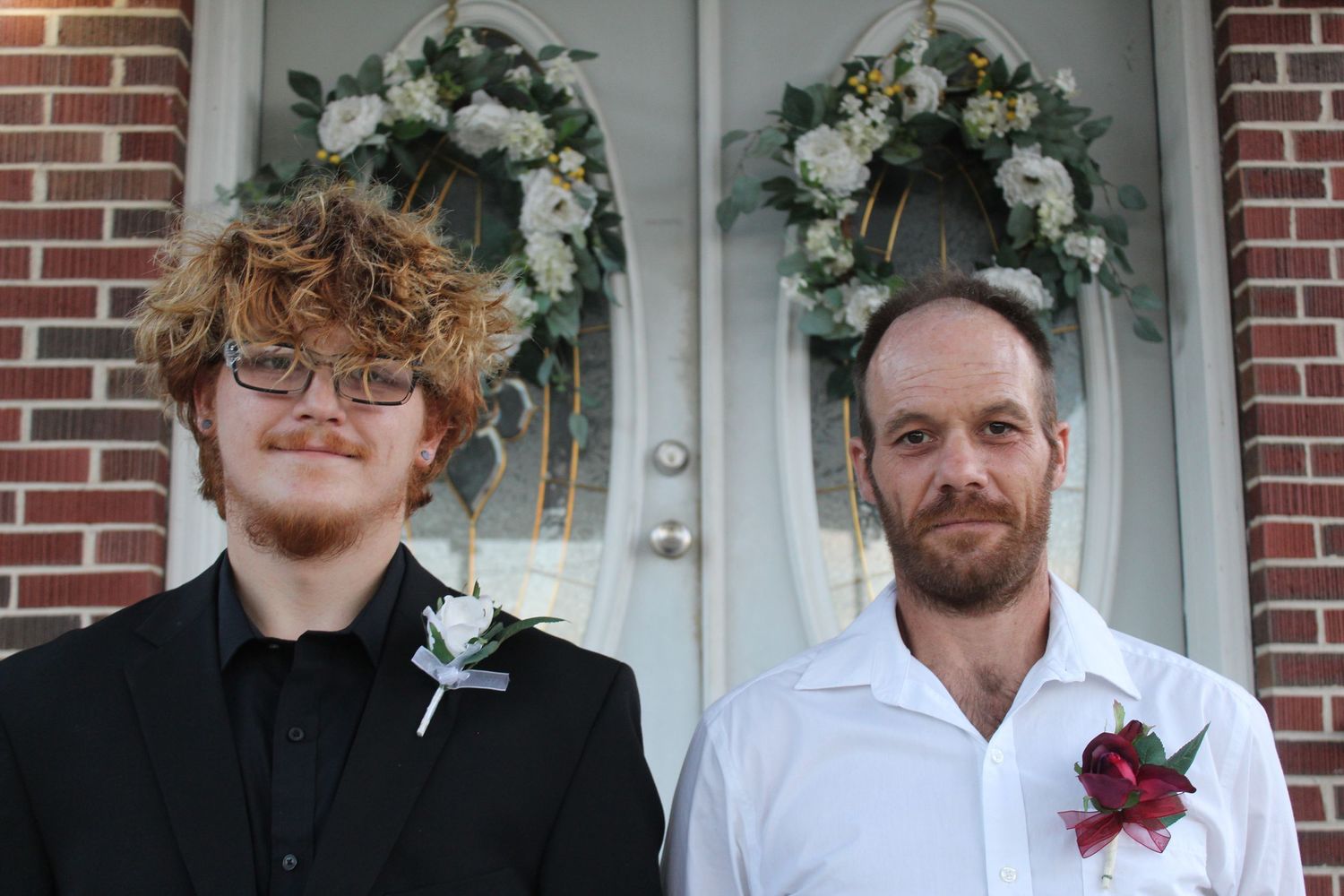 This is the groom and his dad.