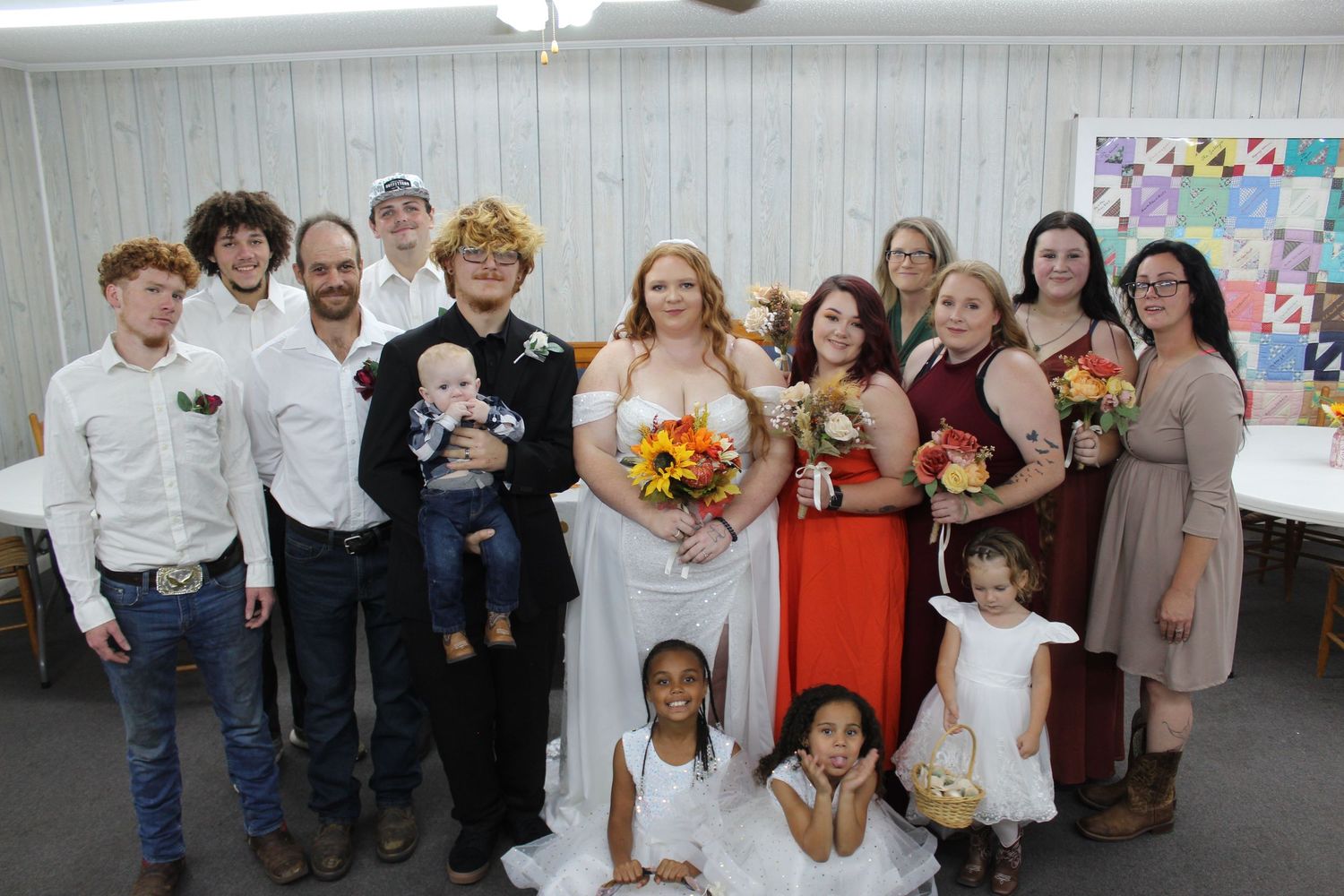 The bridal party.