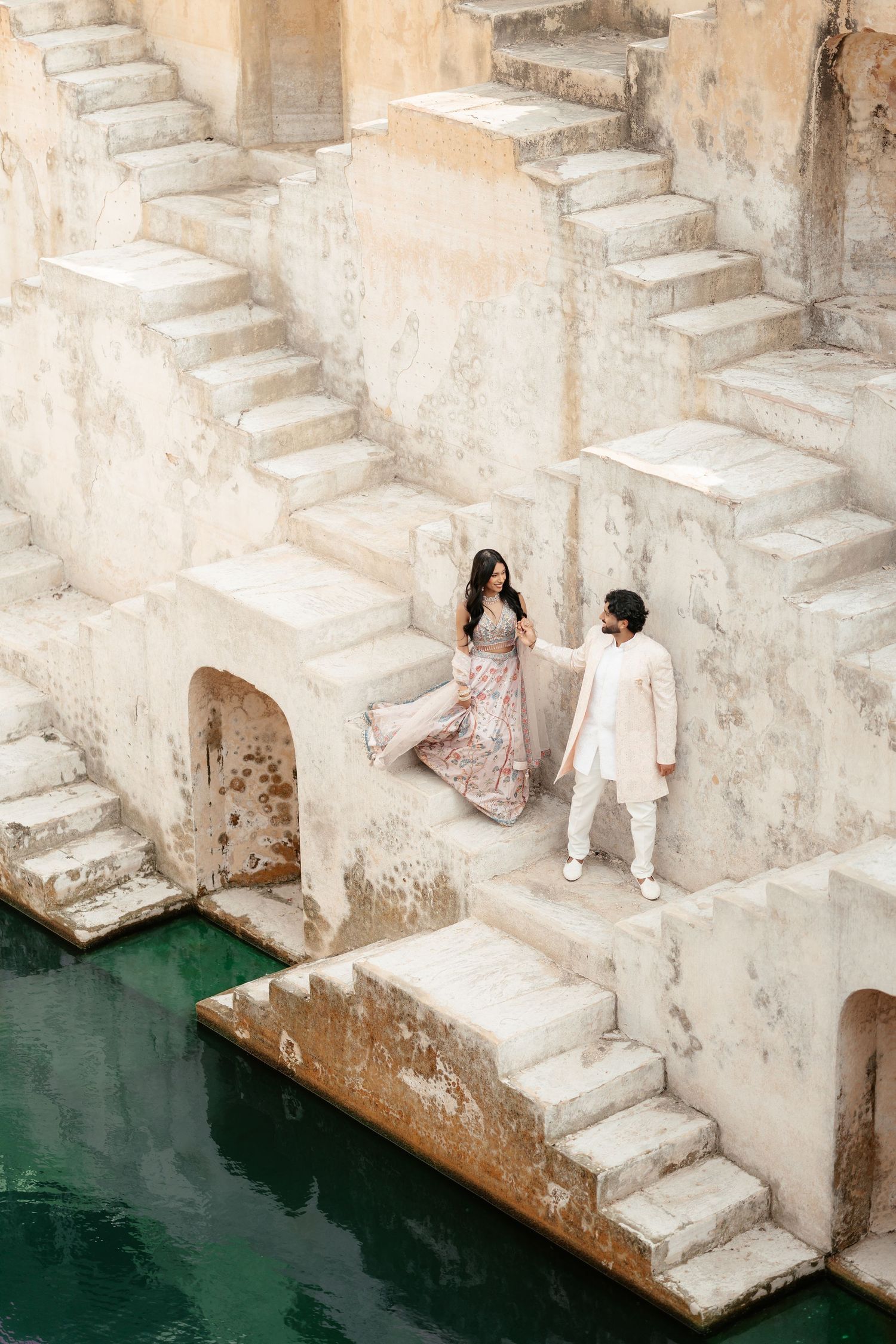 Jaipur pre wedding shoot at Panna Meena Ka Kund stepwell