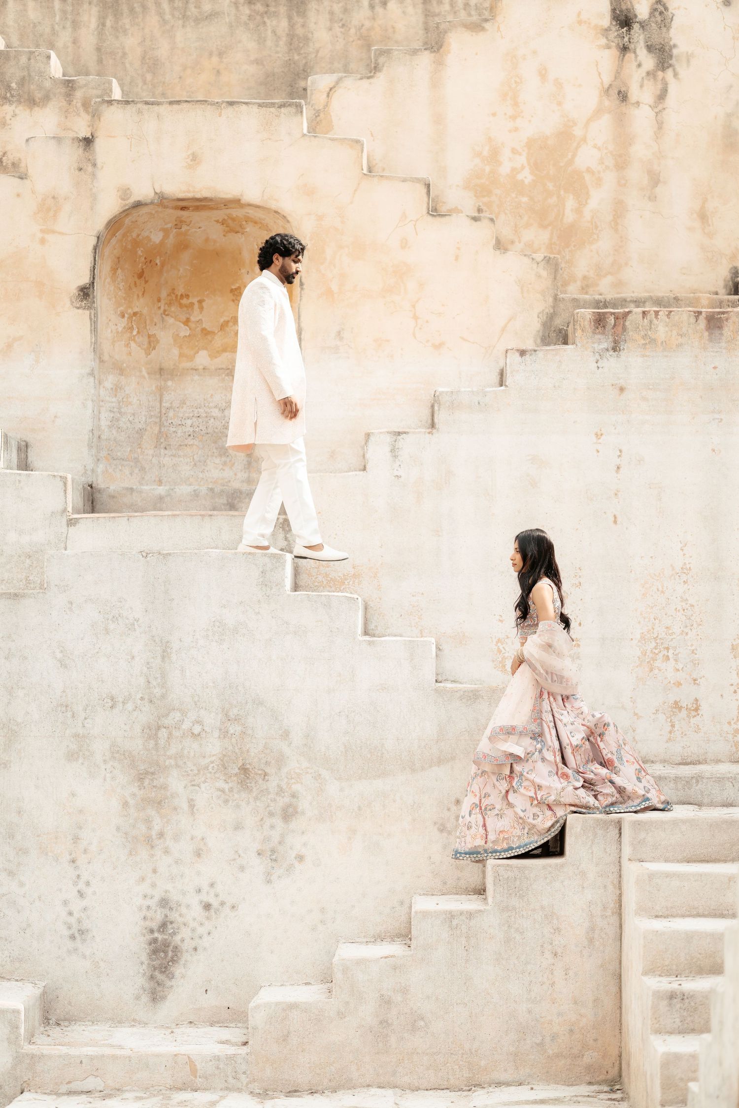 Jaipur pre wedding shoot at Panna Meena Ka Kund stepwell