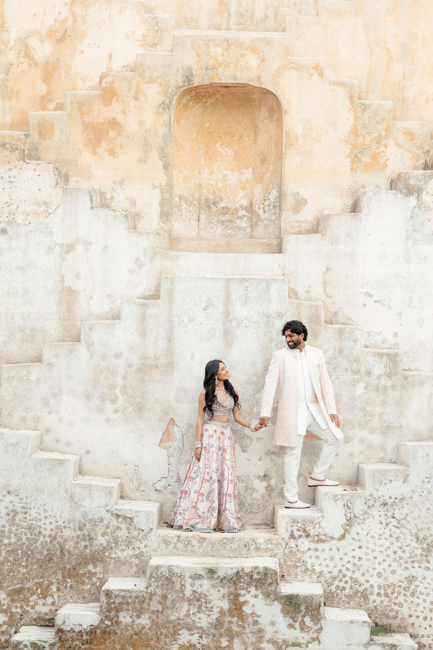 Jaipur pre wedding shoot at Panna Meena Ka Kund stepwell