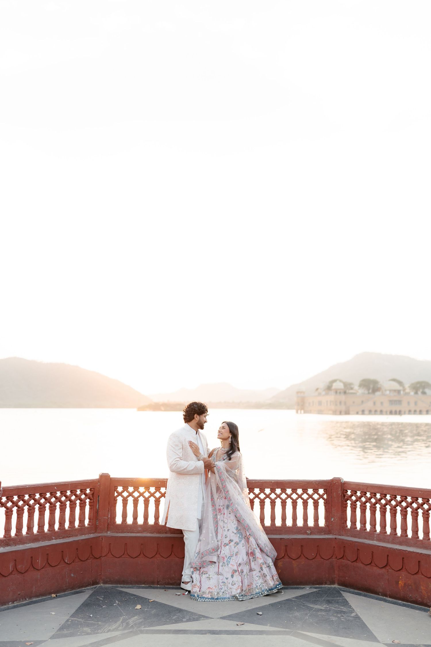 Jaipur engagement shoot at Jal Mahal