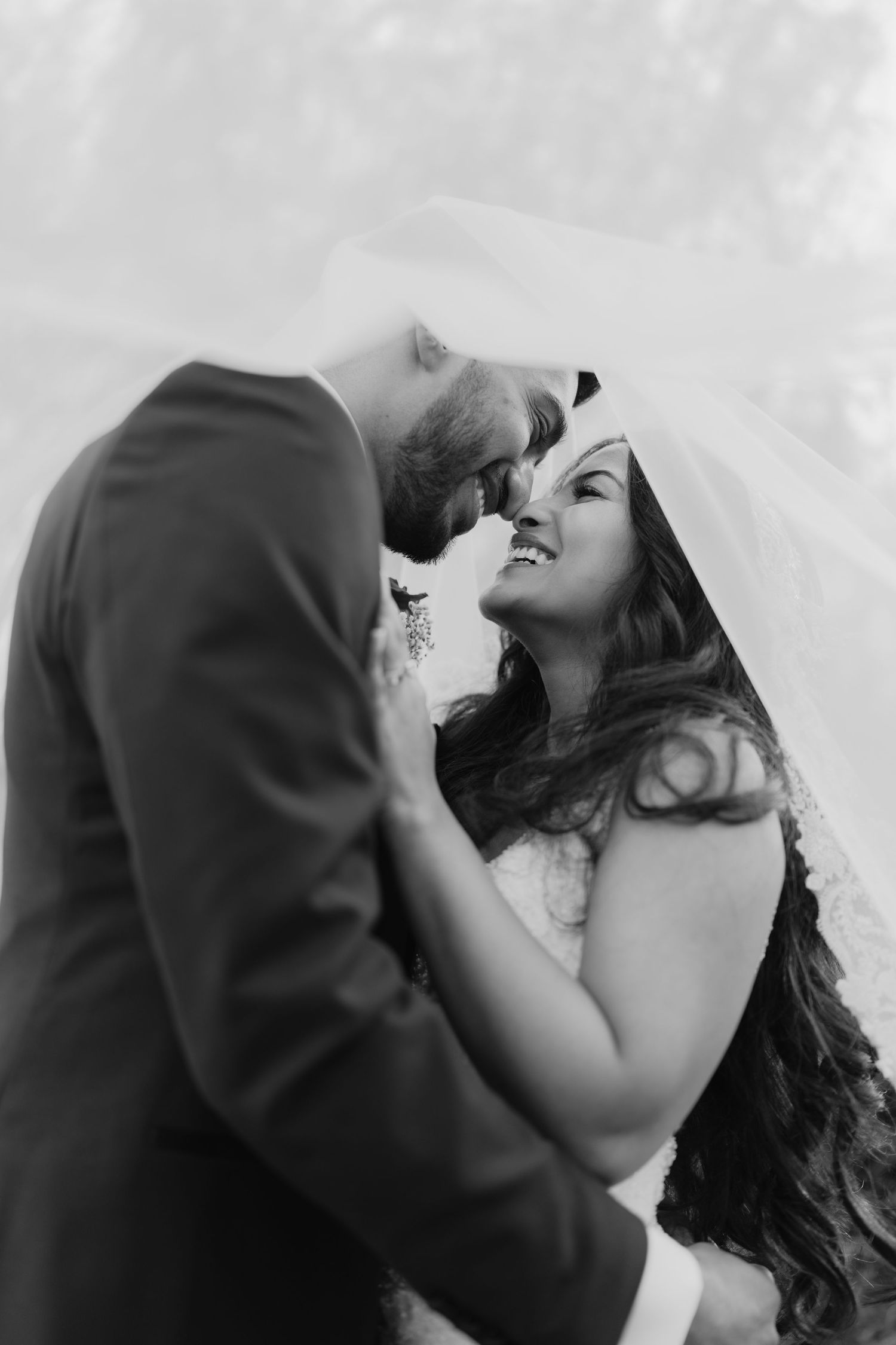 Wedding couple together at the Cathedral Basilica of Saints Peter and Paul in Philadelphia.