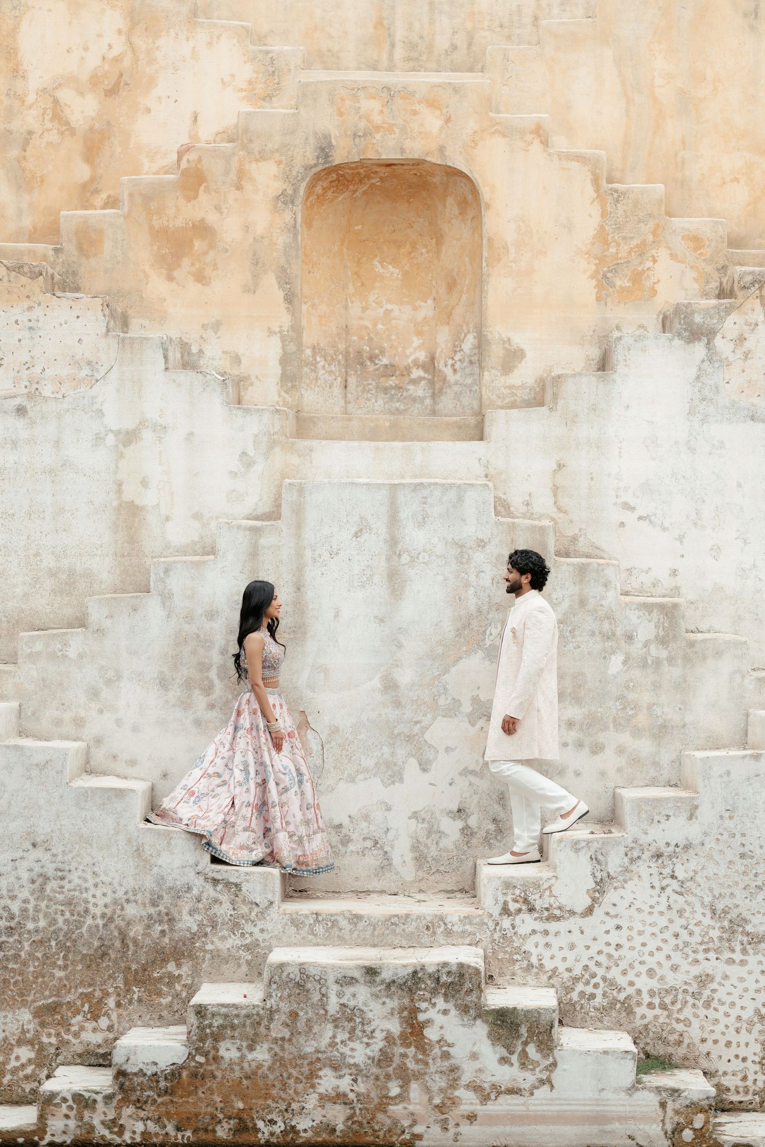 Jaipur pre wedding shoot at Panna Meena Ka Kund stepwell