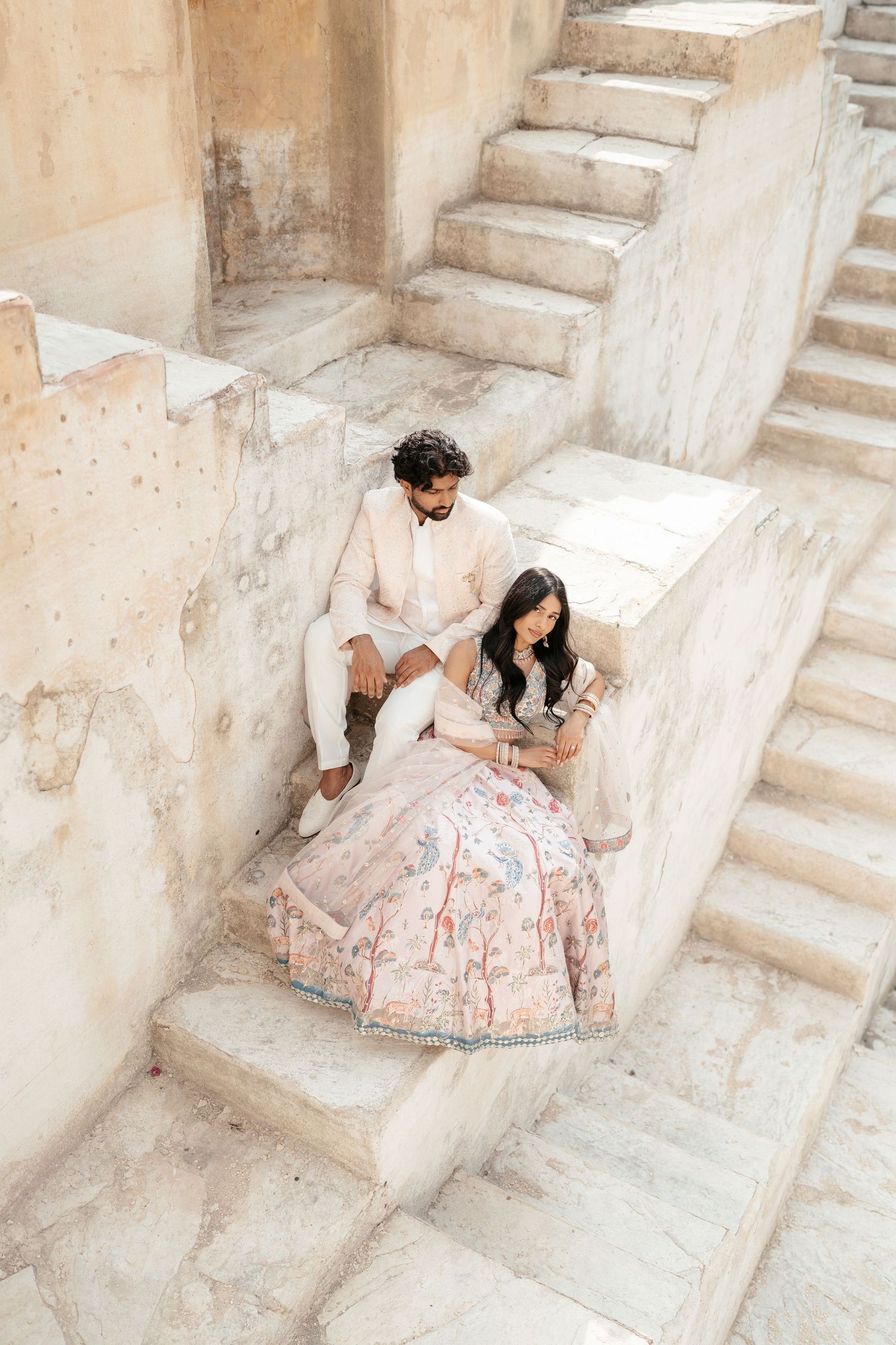 Jaipur pre wedding shoot at Panna Meena Ka Kund stepwell