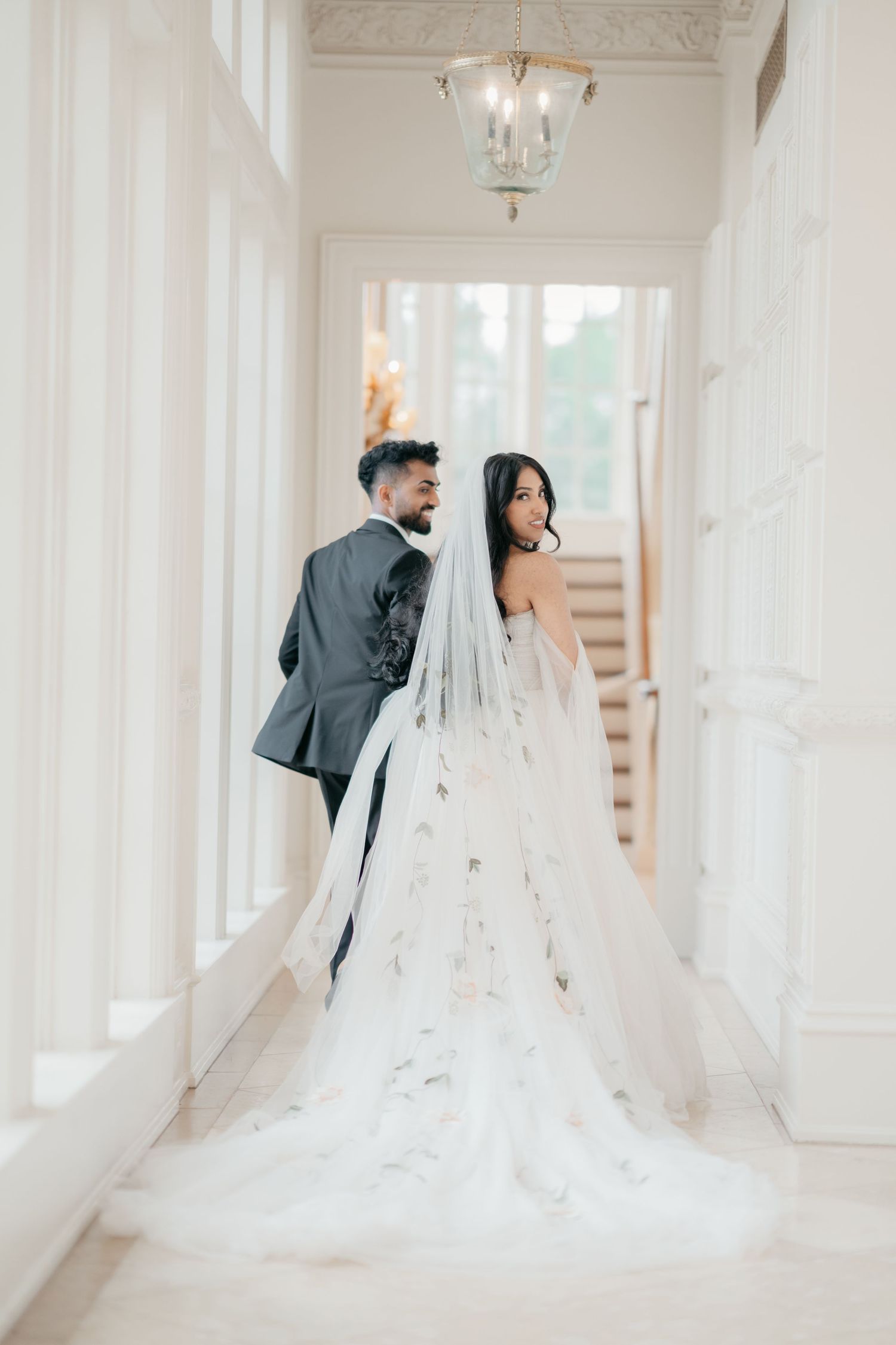 Bride and groom at The Olana