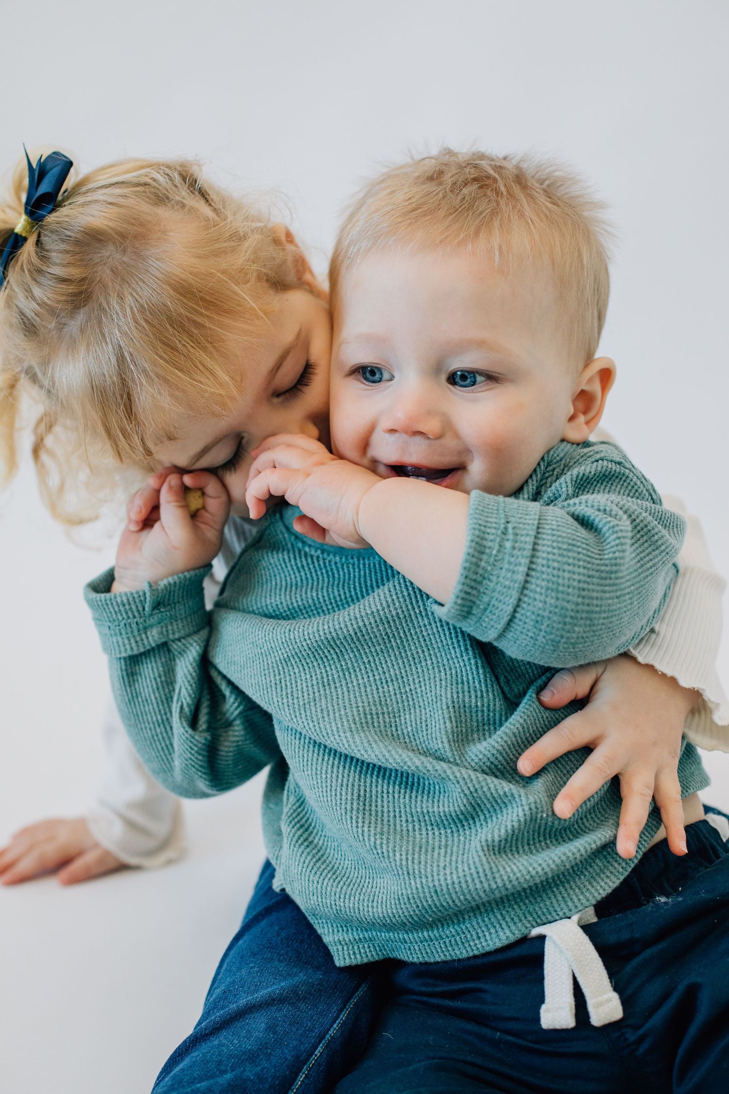 photo of precious sibling love