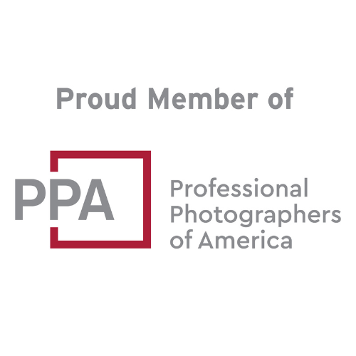 Professional Photographers of America (PPA) logo design with text and red square graphic element.