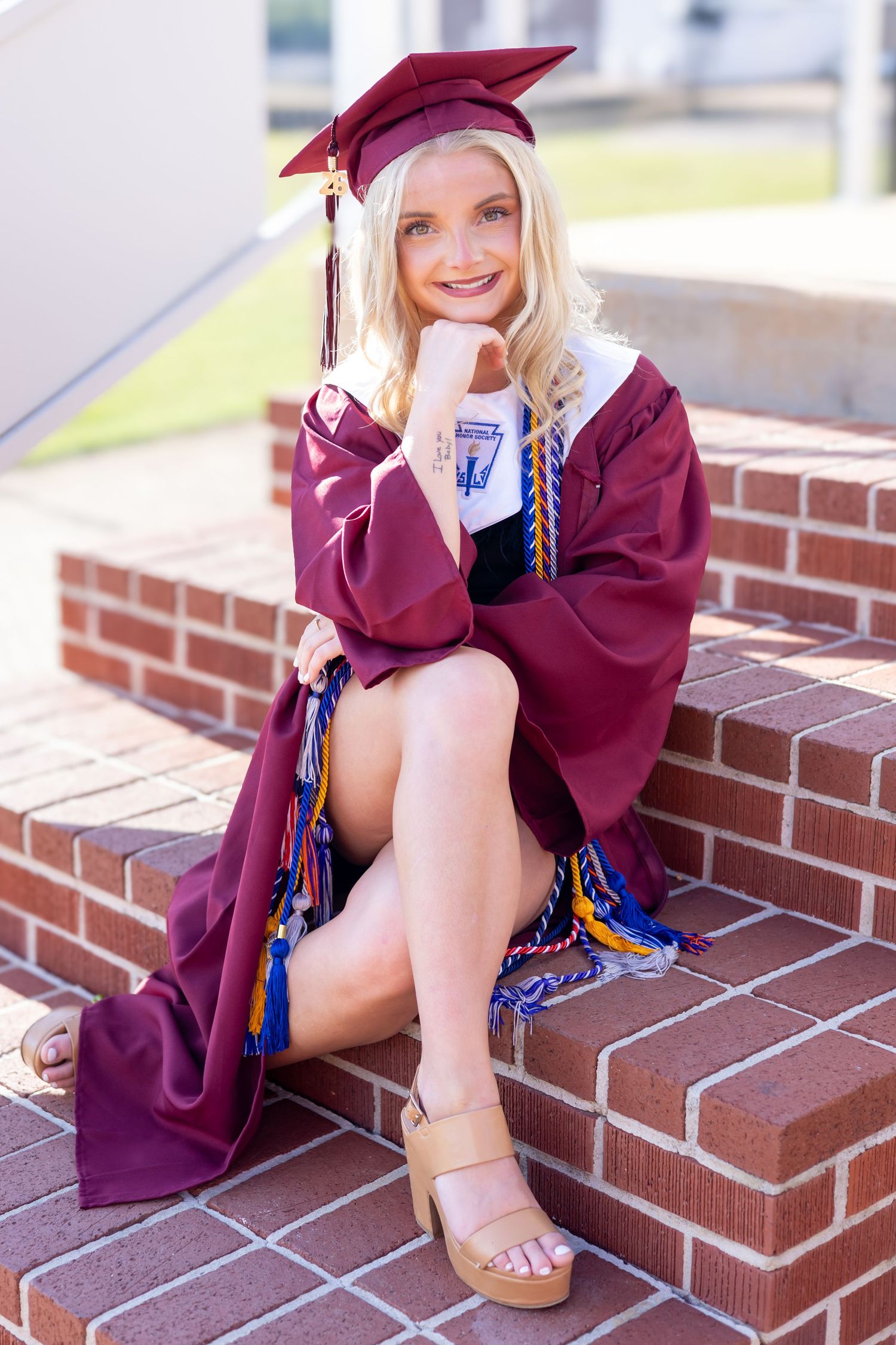 High School Senior portrait photography Grenada, Mississippi Class of 2027 Senior Rep Program Cap & Gown Session Photographer