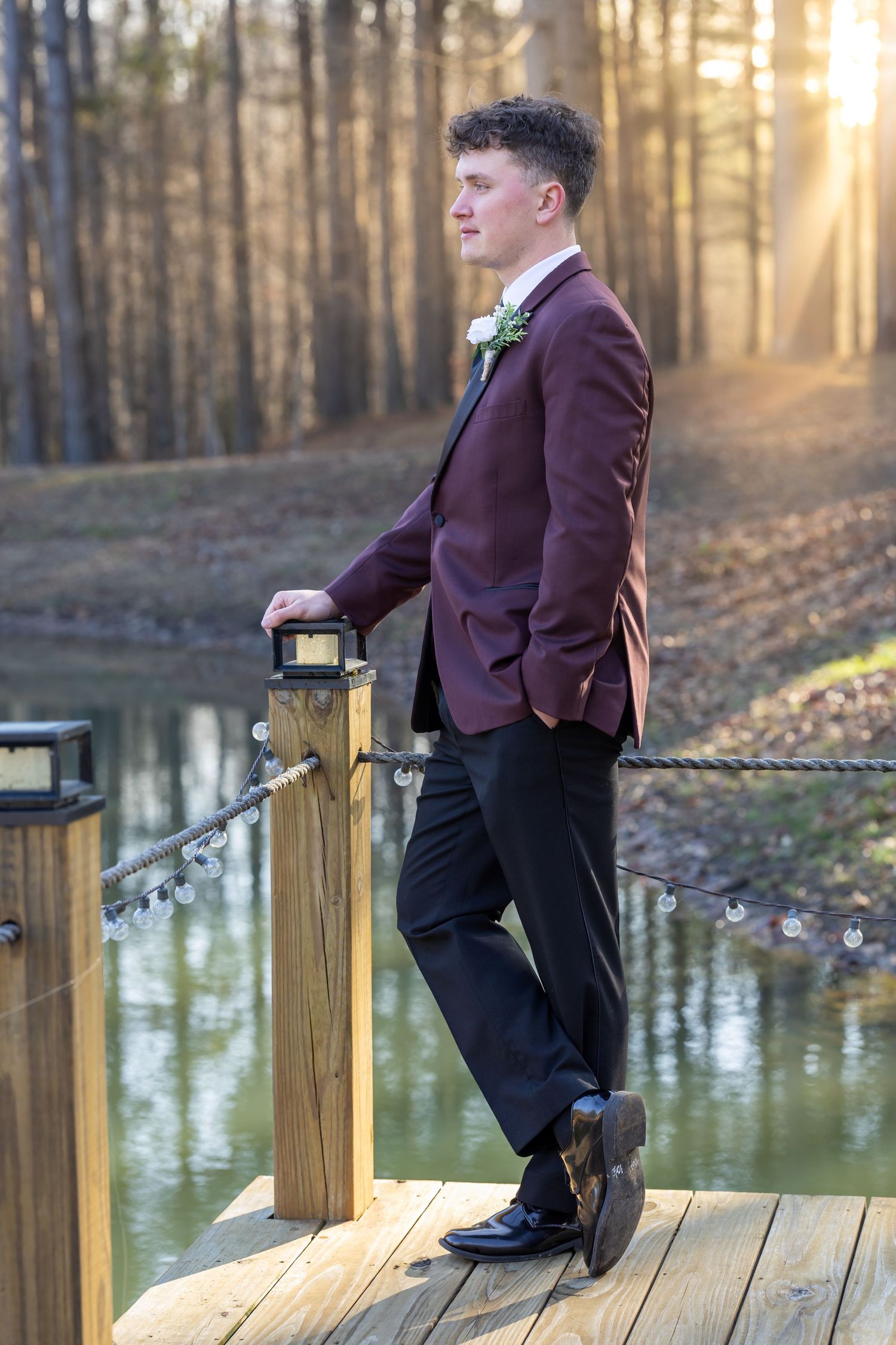 Wedding Groom portrait in Sardis, Mississippi photography