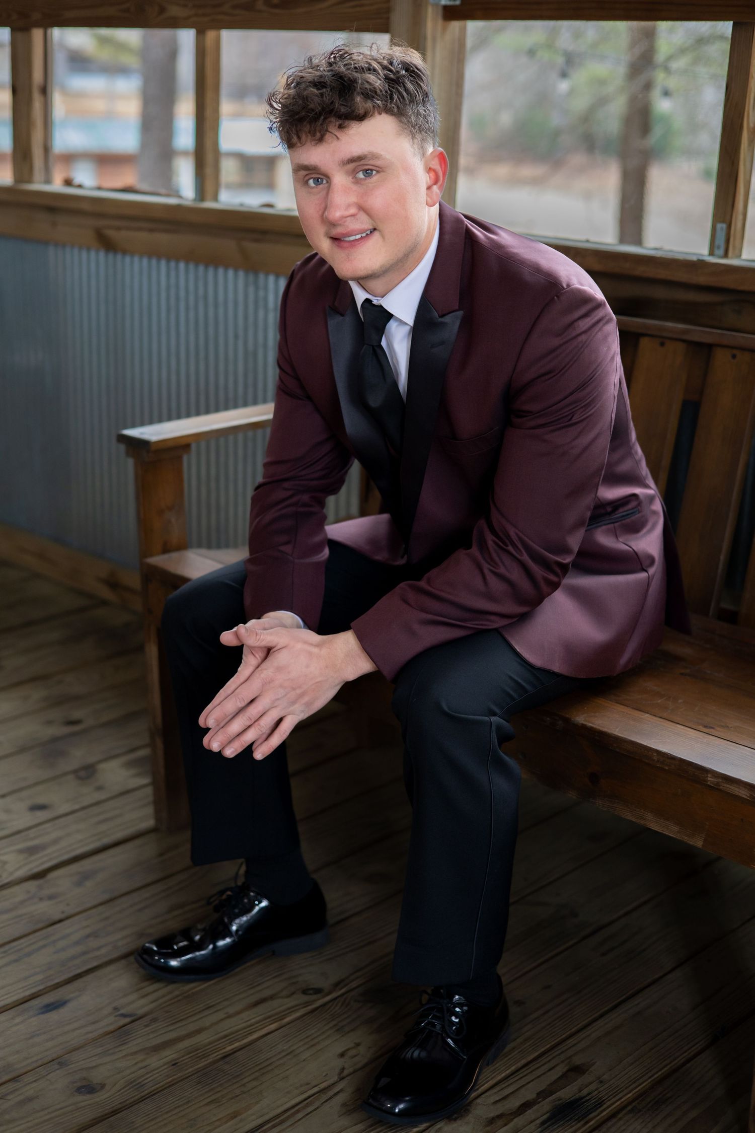Groom waiting for wedding ceremony at sunset wedding in the Delta in Mississippi  photography