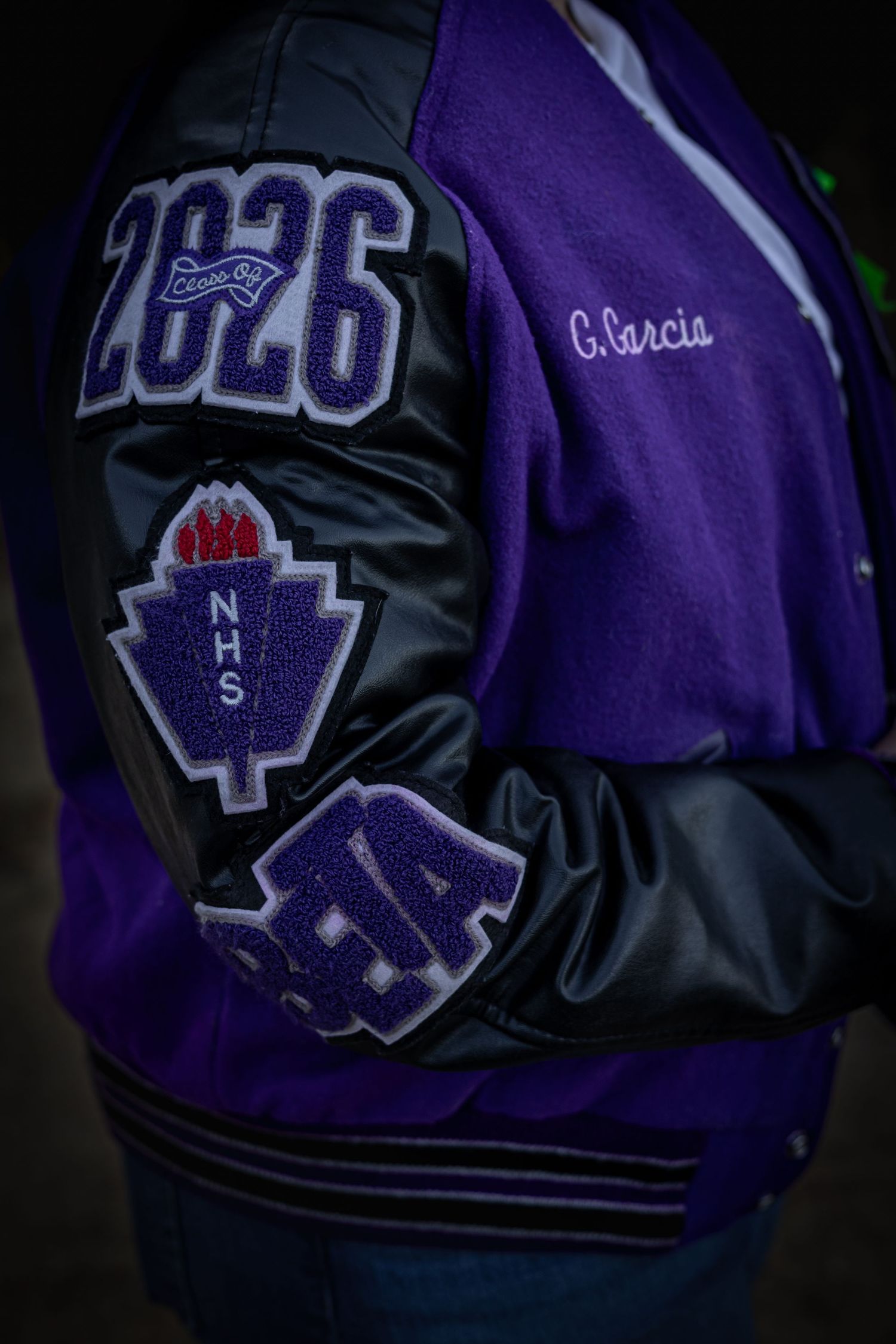 Letterman jacket class ring high school senior details class of 2026 class of 2027 class of 2028 Cleveland, MS Mississippi photography photo