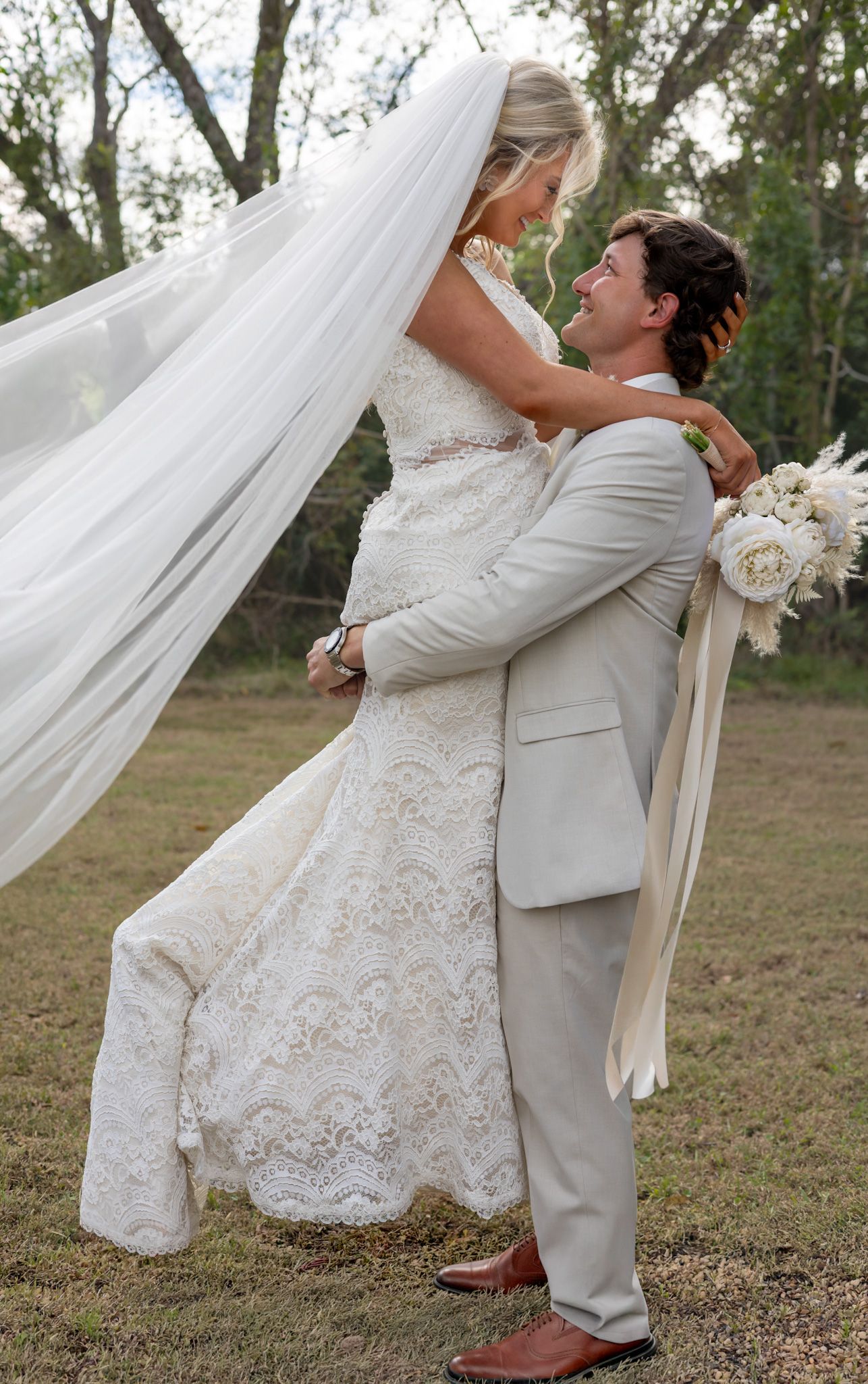 Wedding couple photography after getting married in Mississippi Delta Cleveland