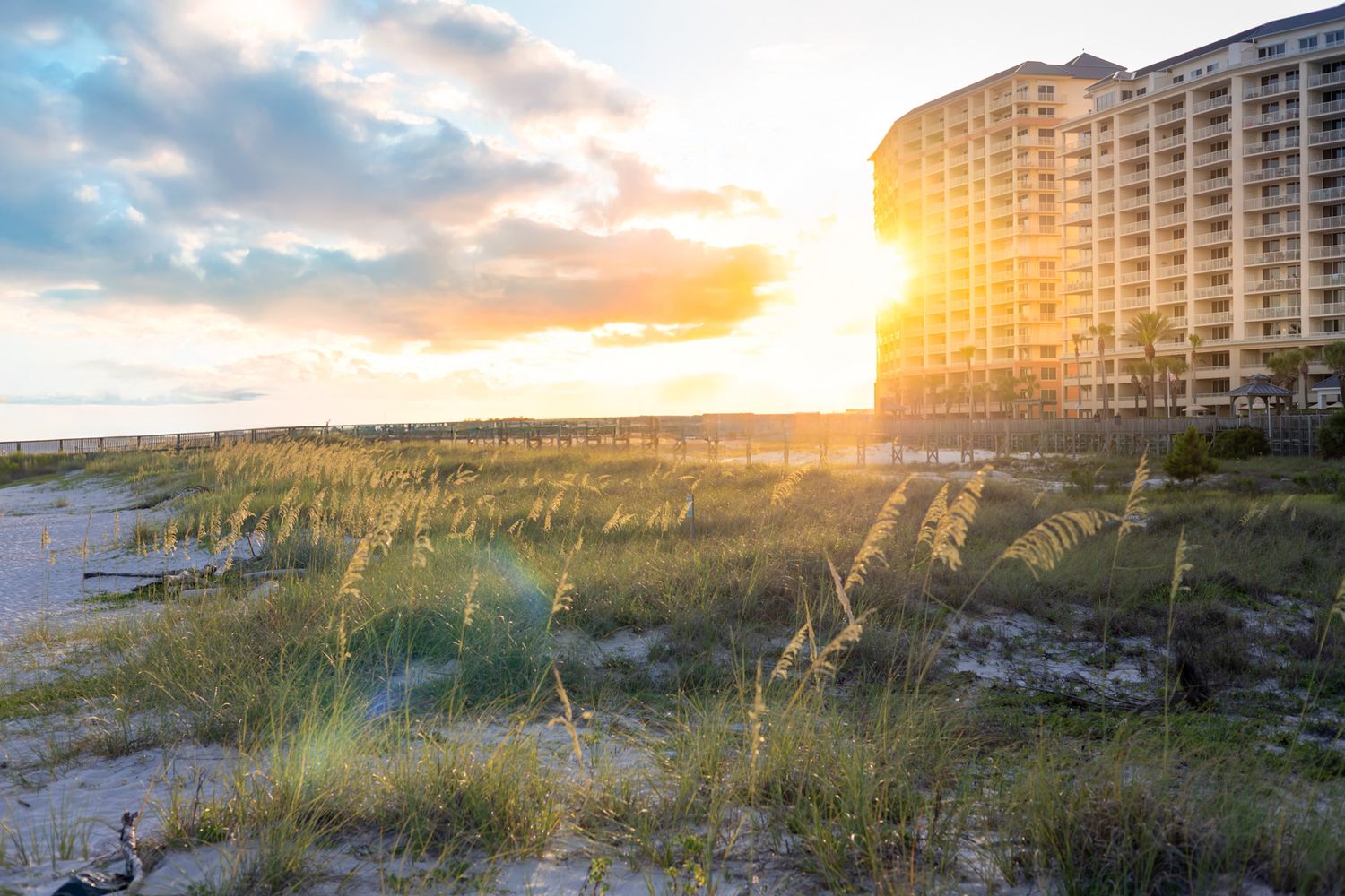 Stunning sunset at Beach Club Fort Morgan Alabama photographer photography vacation