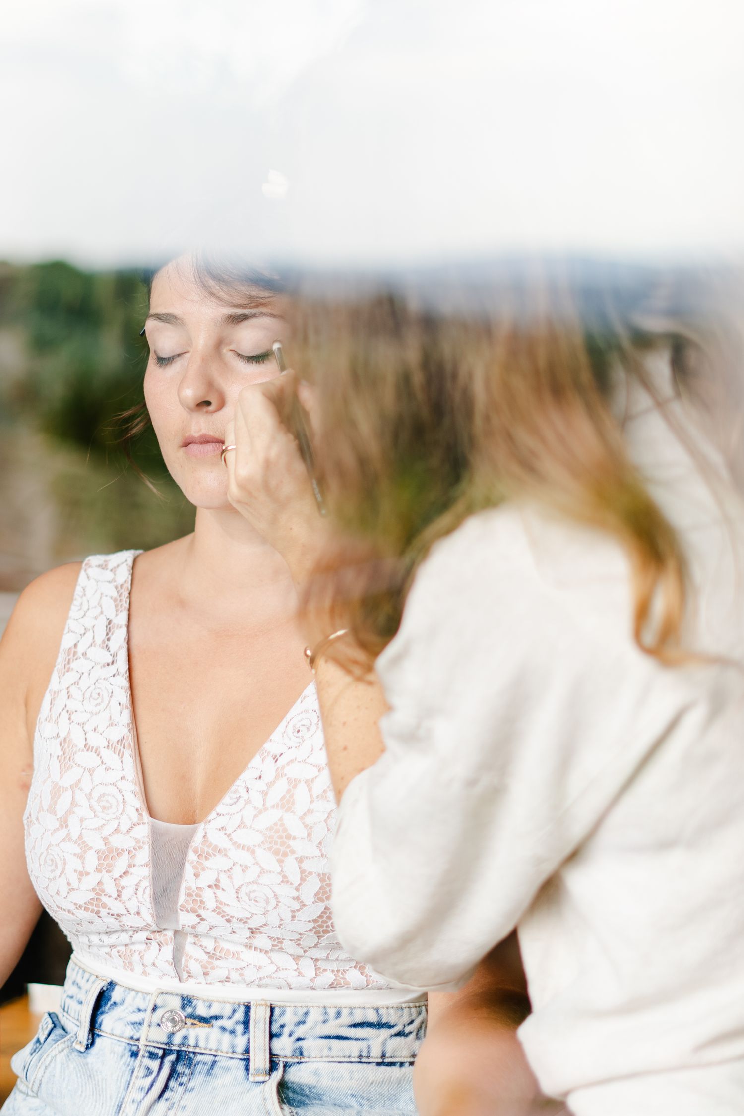 Photo du mariage de Allison et Jeremy préparatifs MakeUp
