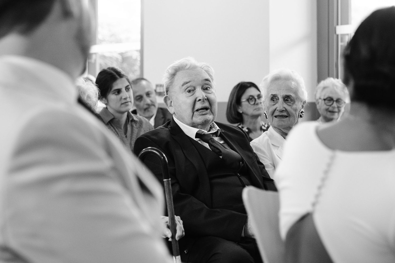 Photo du mariage de Monica et Benoit pendant la cérémonie à la mairie