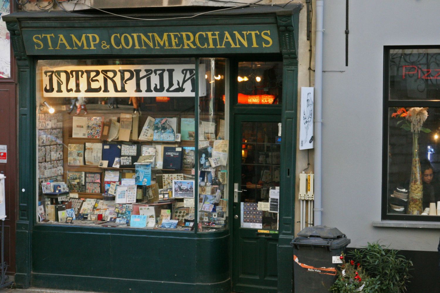 A Stamp Collection store in Ghent, Belgium.