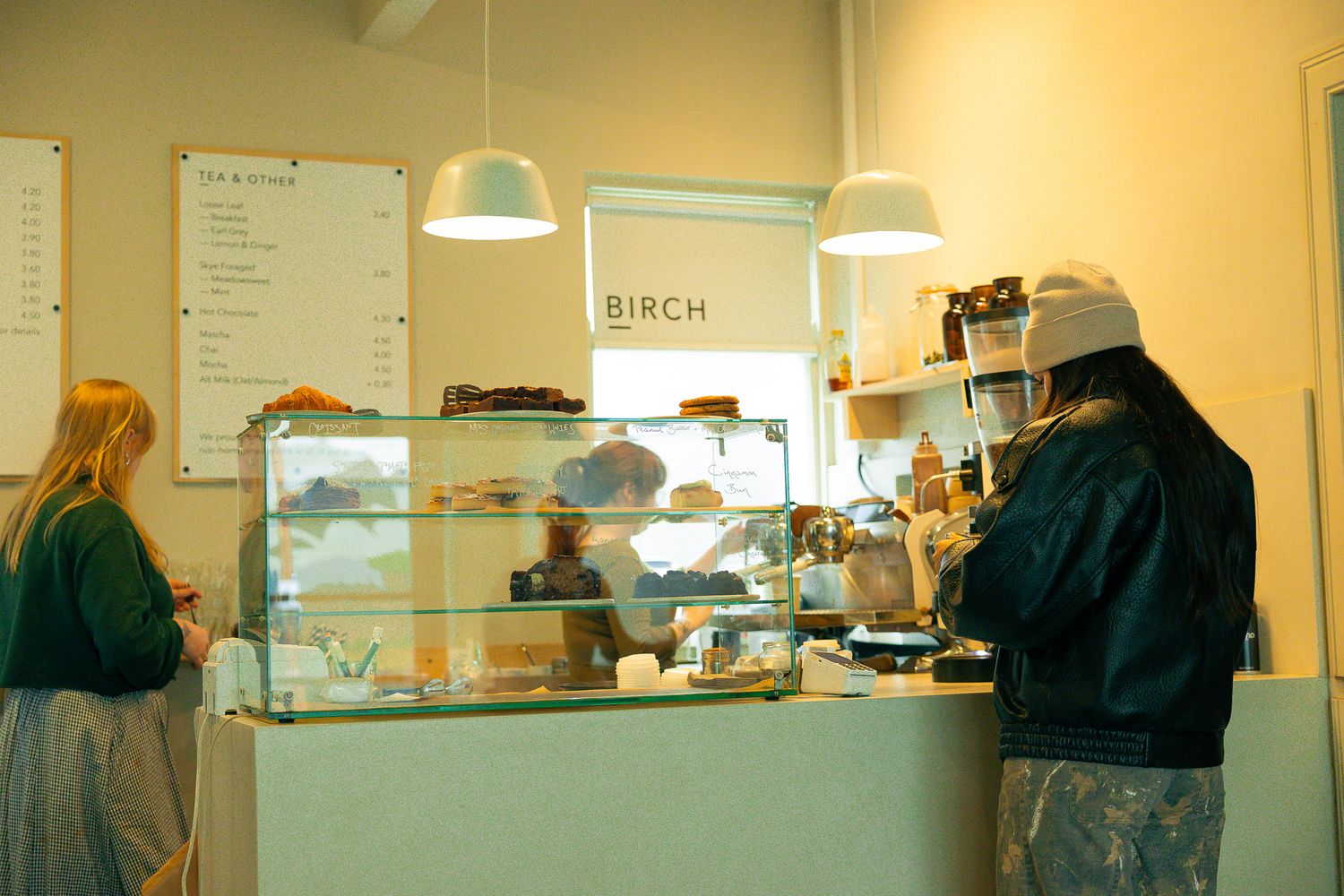 Inside Birch Cafe in Portree, Scotland.