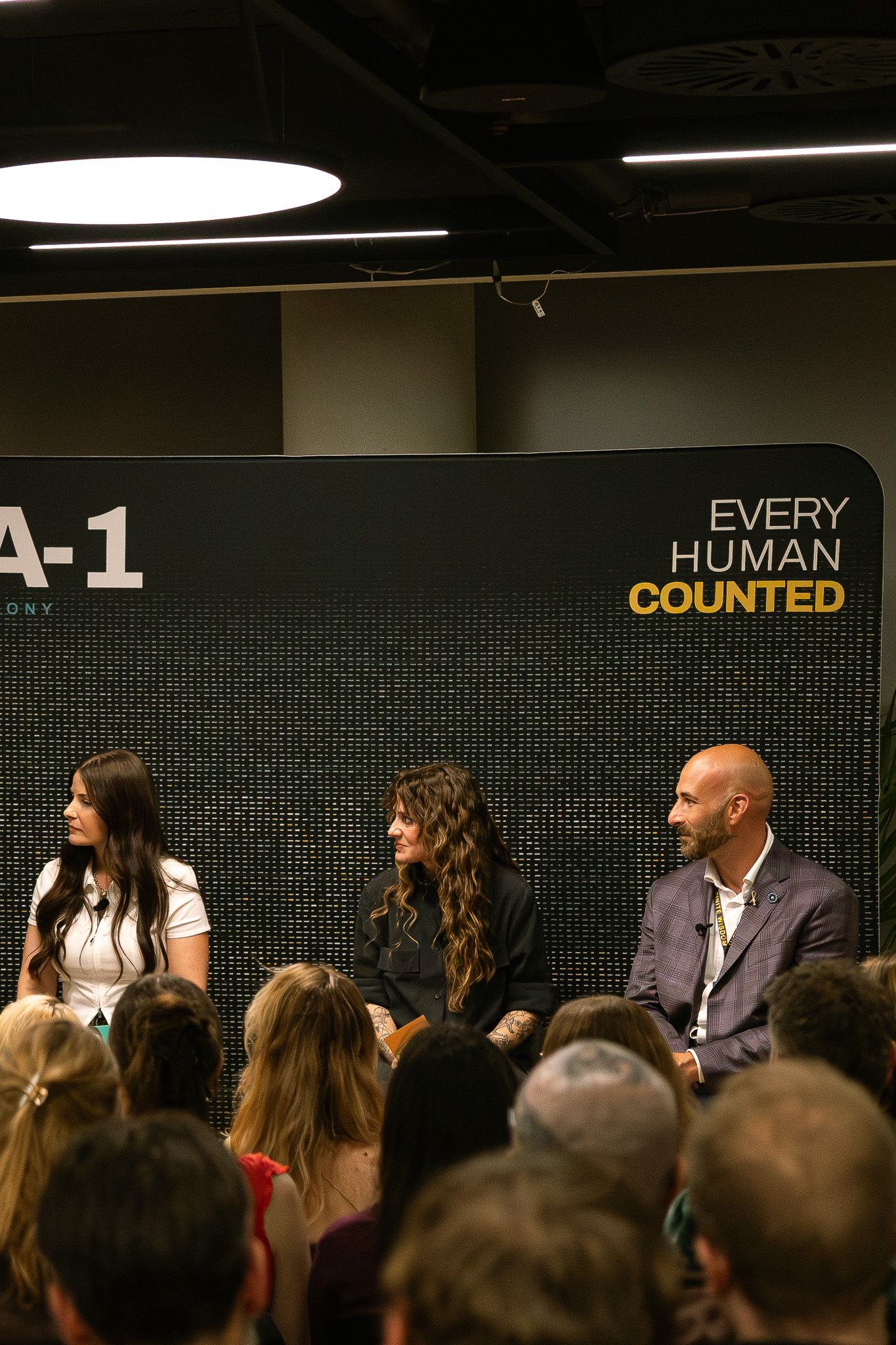 Book creators KrisandMads and Michael Kist speaking at Thomas Weaver Event at Penguin Random House Headquarters in London, England.