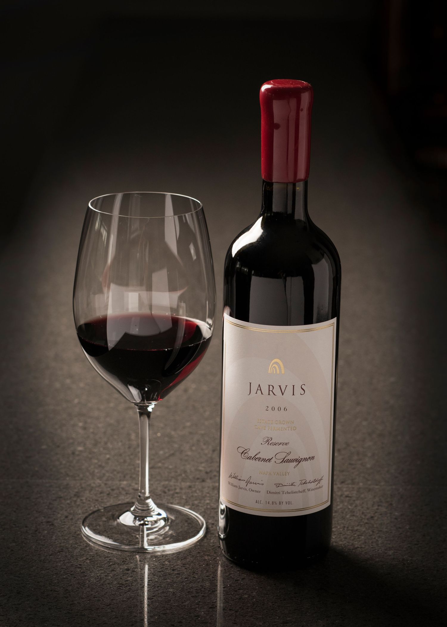 branding with a red wine at a resturant
