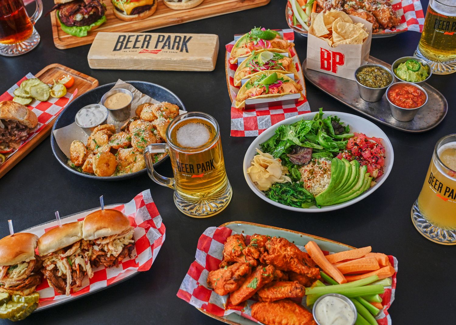 Las Vegas food and beverage photography featuring cocktails and appetizers