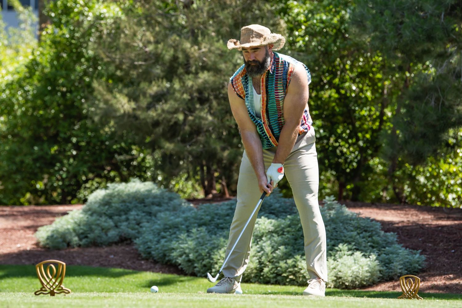 Celebrity guest participating in a Las Vegas golf event