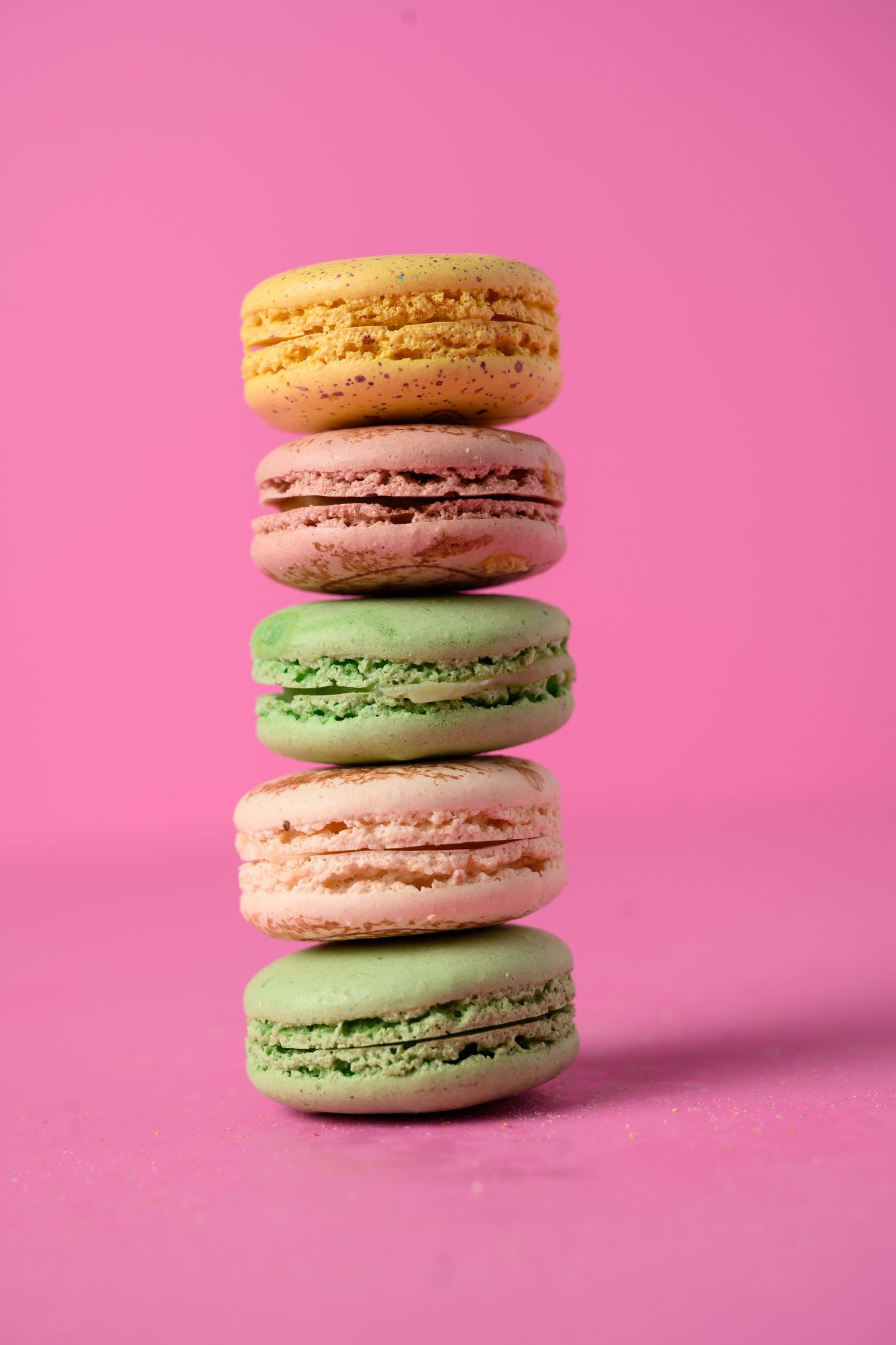 Commercial food photography featuring desserts and pastries