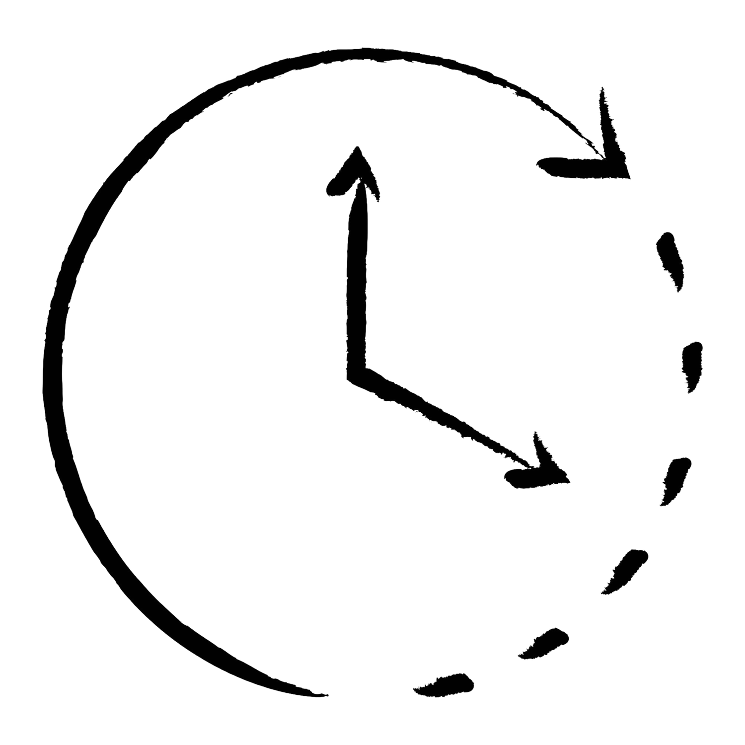 icon of a clock for relaxed time limits