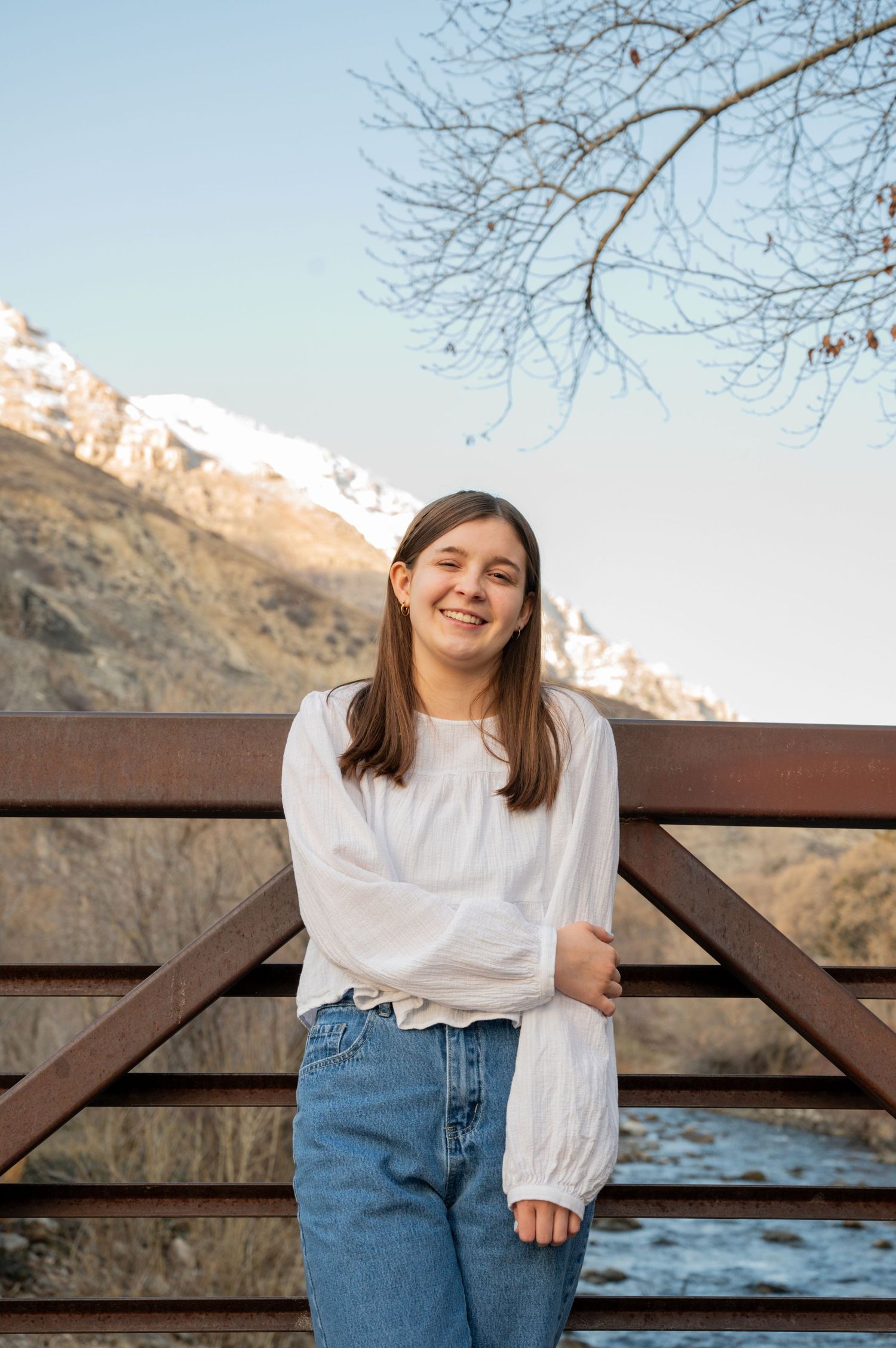 girl on bridge