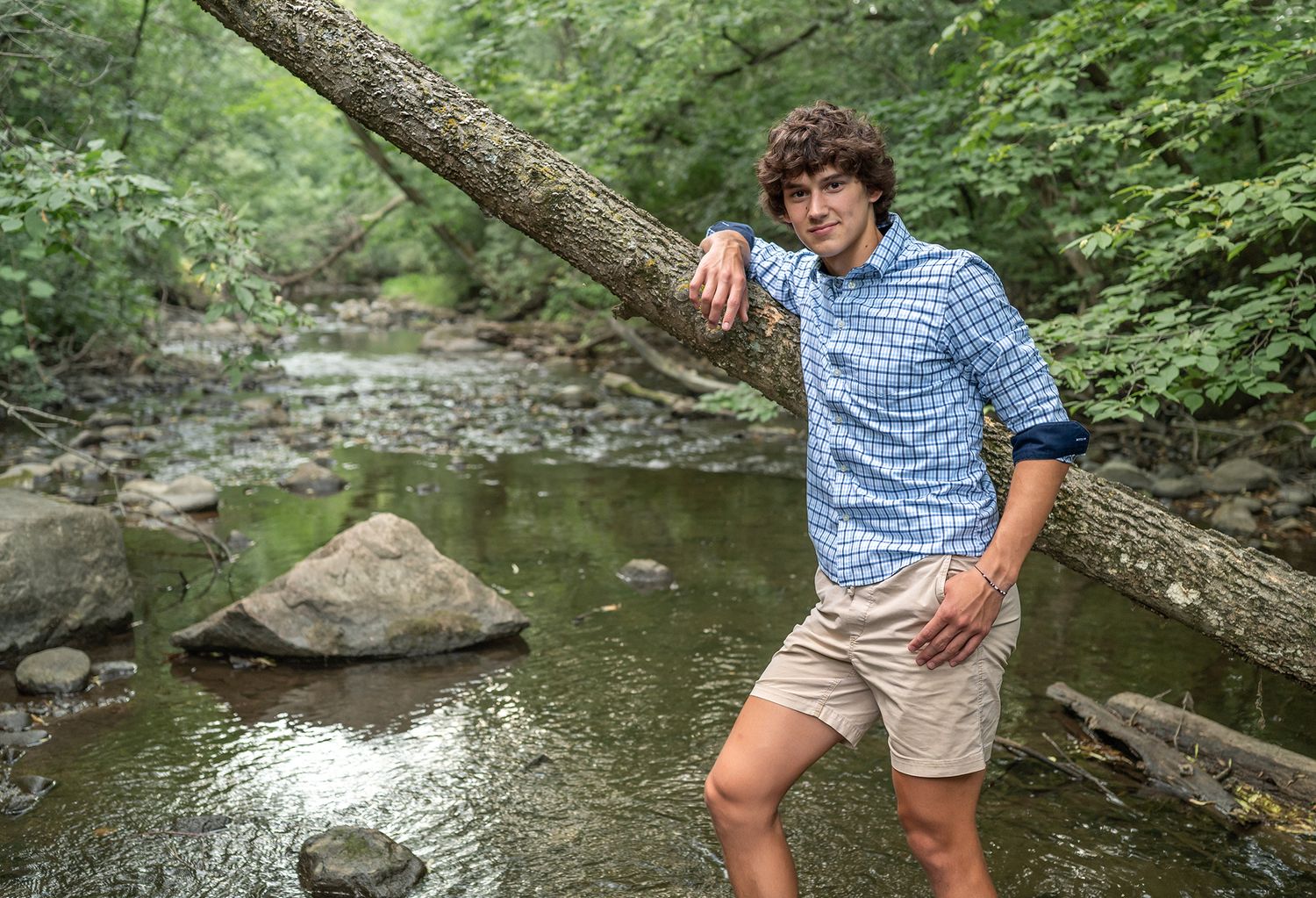 boy in creek high school senior