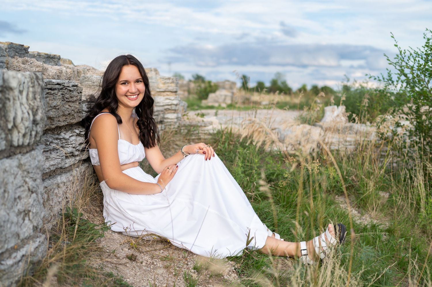 teen girl sky river bluffs