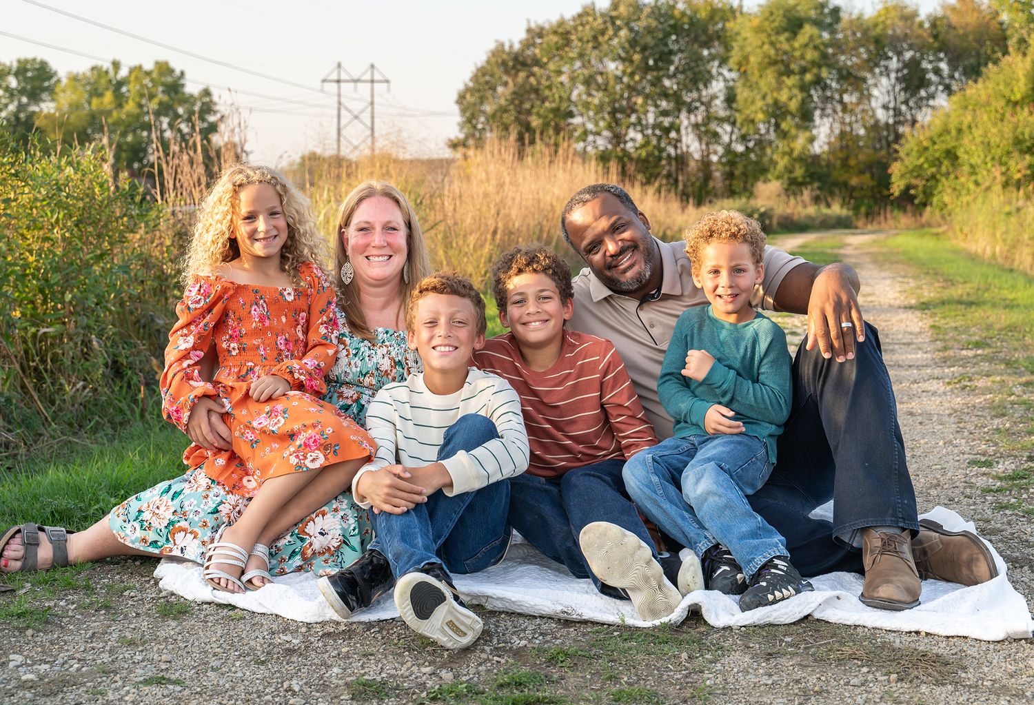 family at park