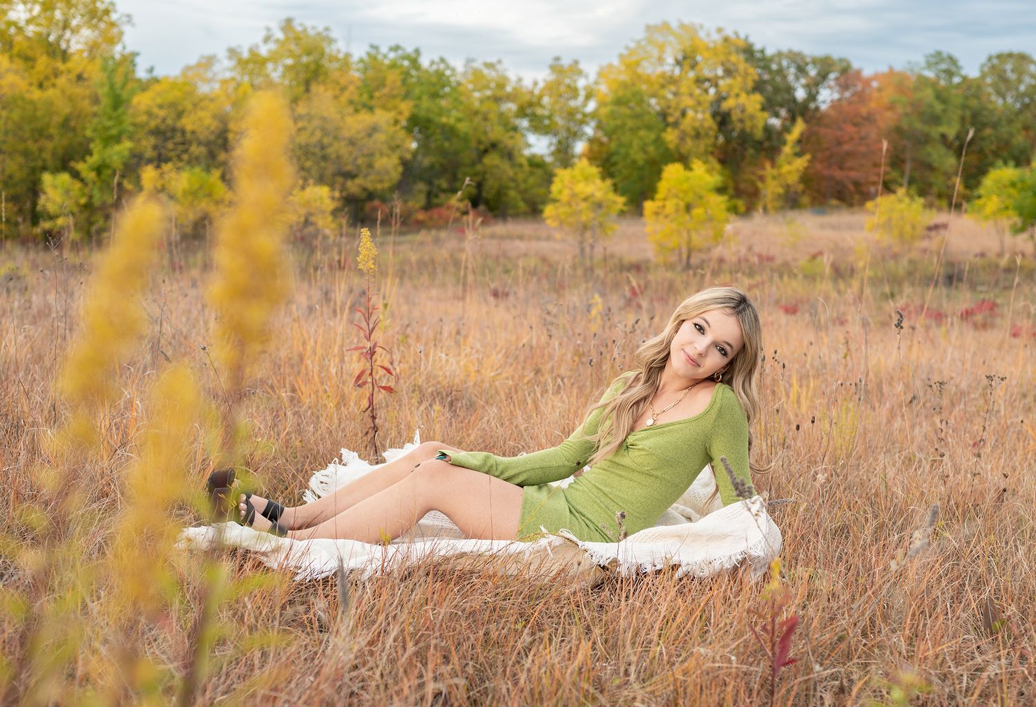girl in field