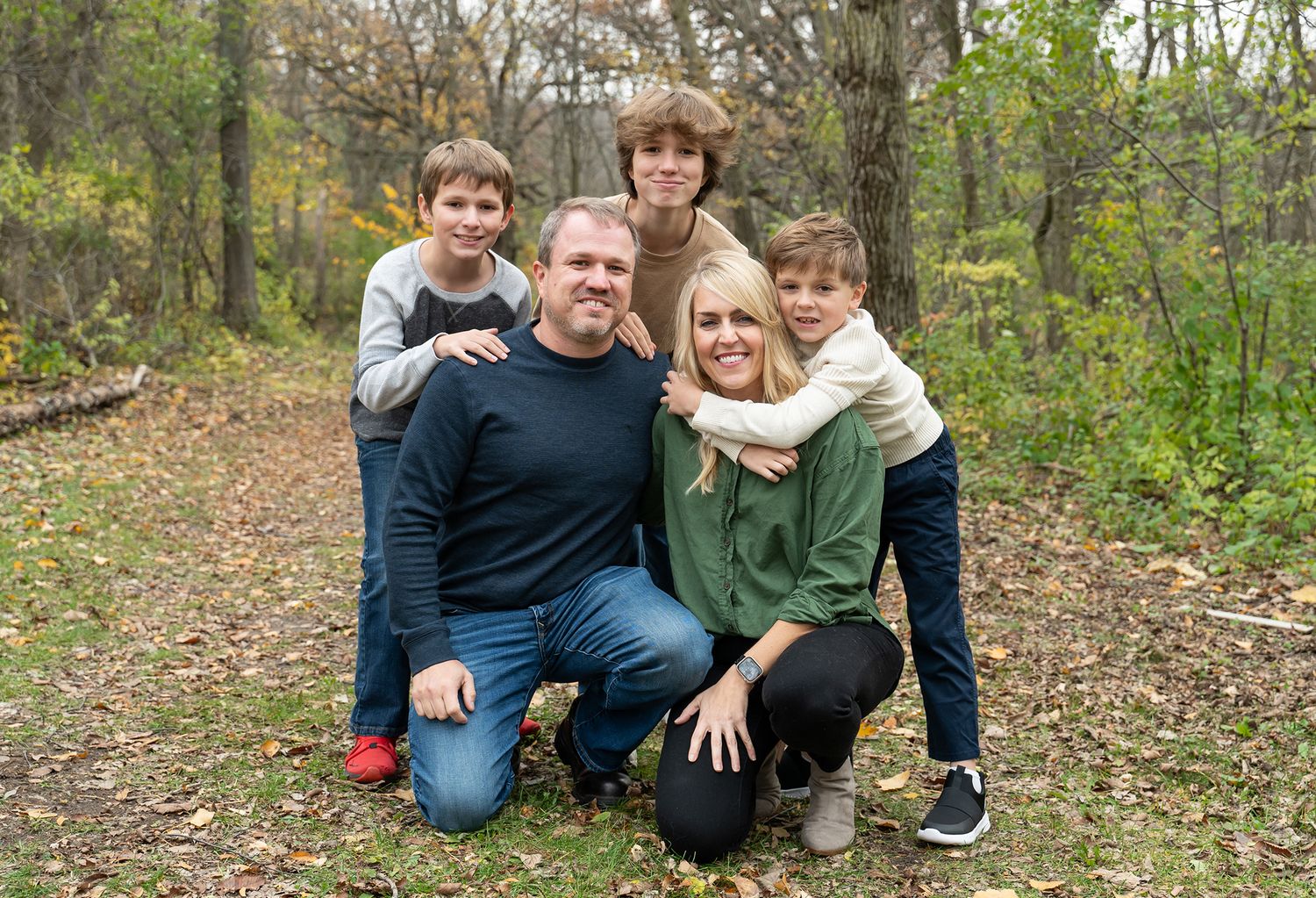 family in park