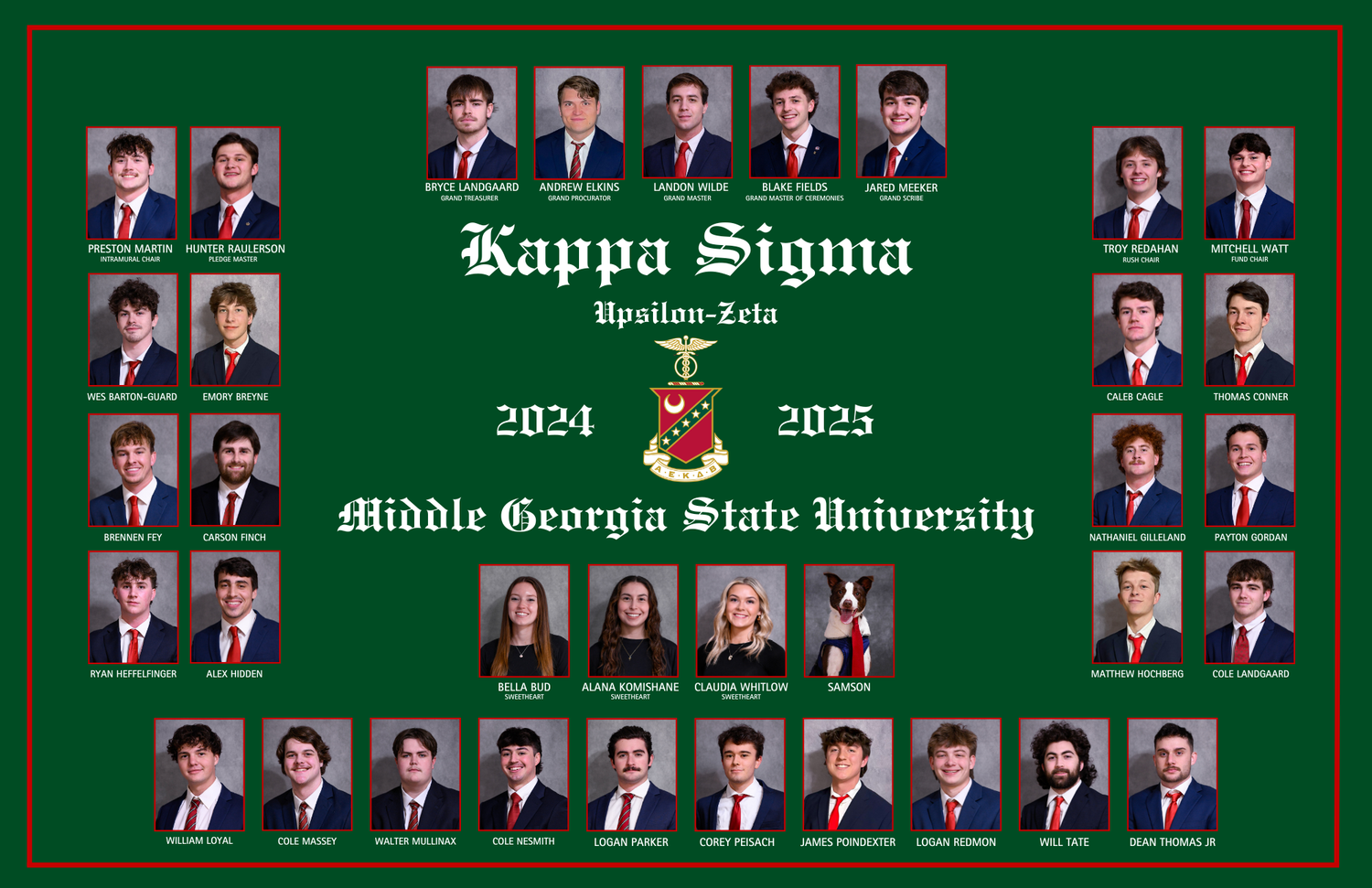 Fraternity composite/wall of brothers