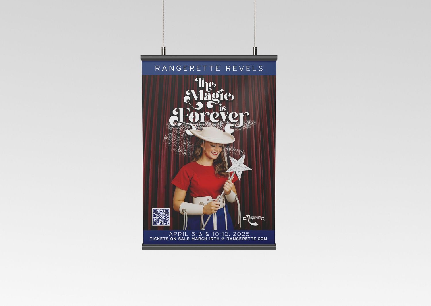 Promotional poster for The Magic Forever performance against white background.