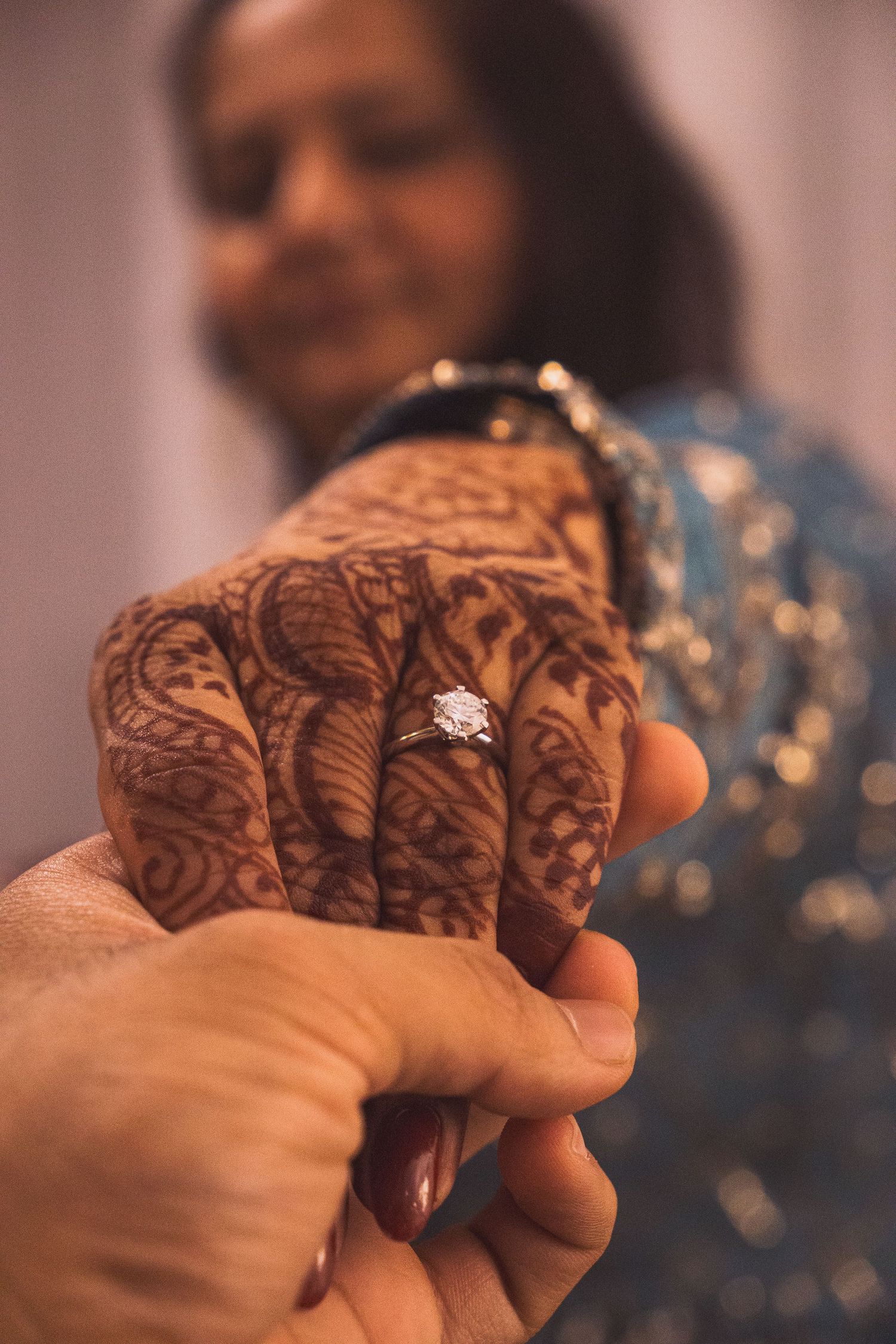 Photoshoot of Women portrait with a 25 year wedding anniversary ring in Kelowna, Canada