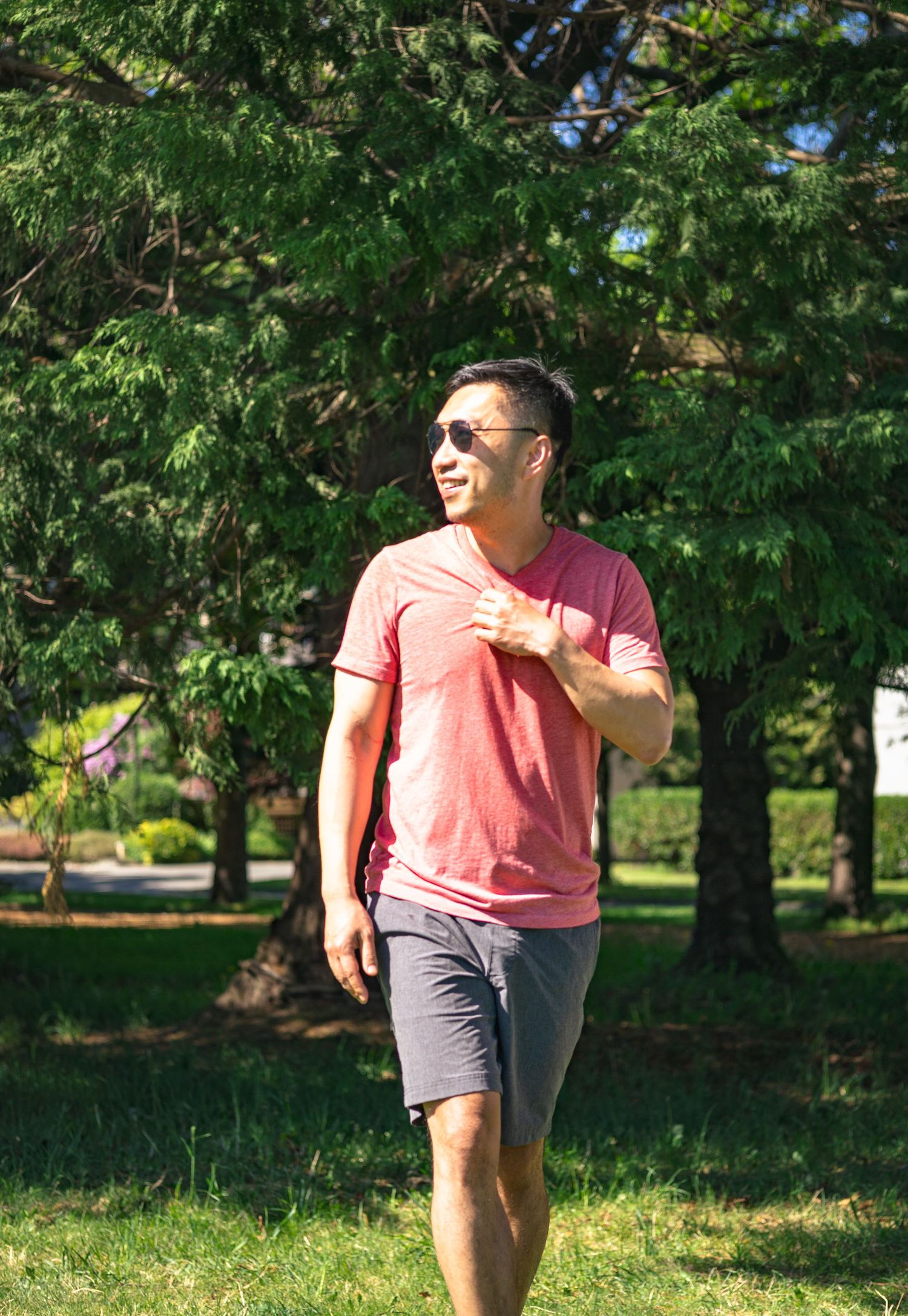 Portrait of a young man in casual wear smiling confidently