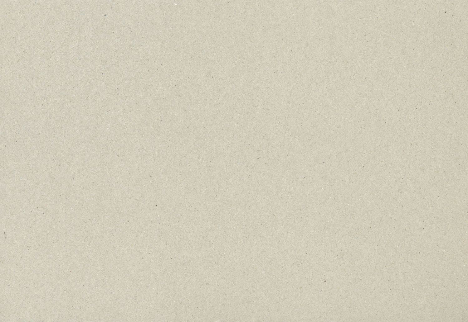 A textured light beige paper or cardboard surface with subtle speckles and fiber patterns in a neutral tone.