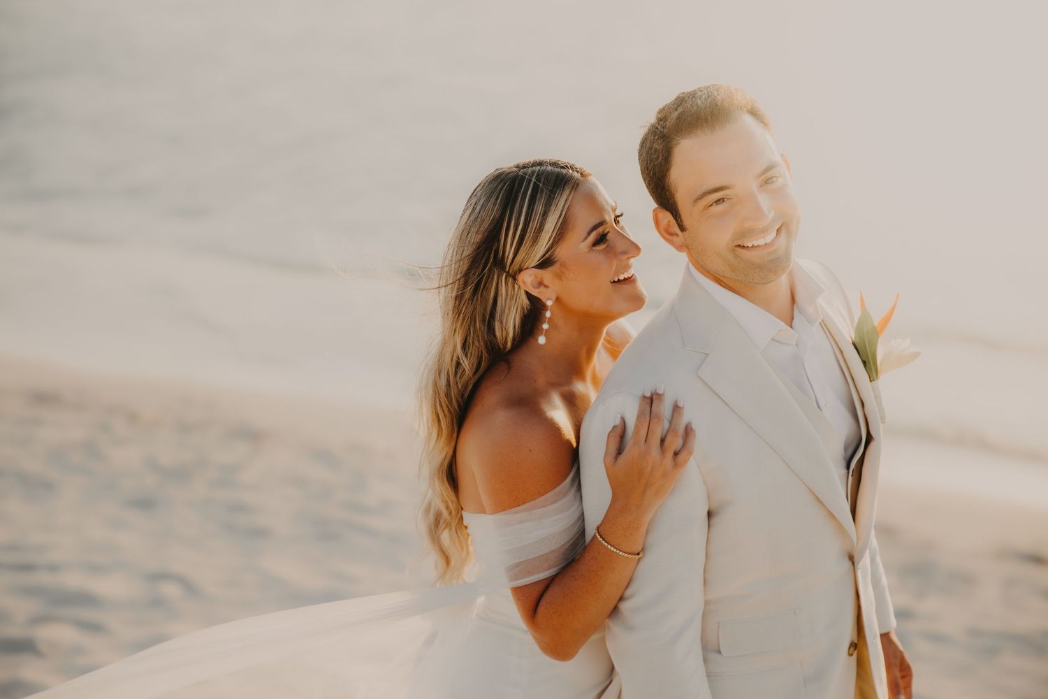 Destination wedding photography session on a beach in Aruba