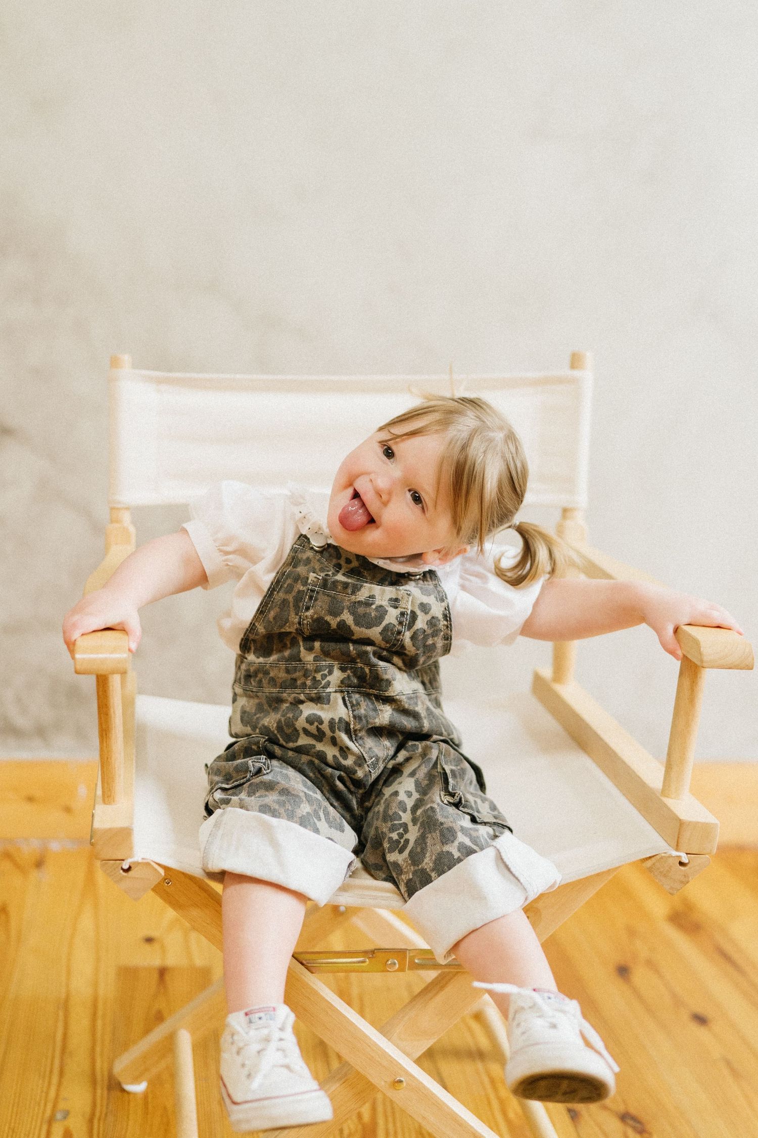 Toddler milestone photography portrait in natural light studio setting in Middle Tennessee