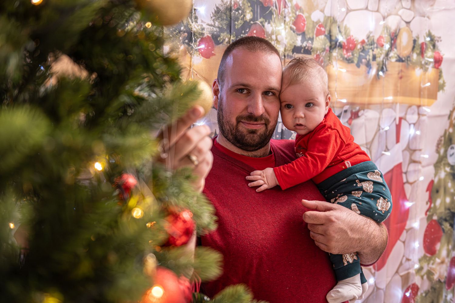 Karácsonyi fotózás Zalaegerszegen.