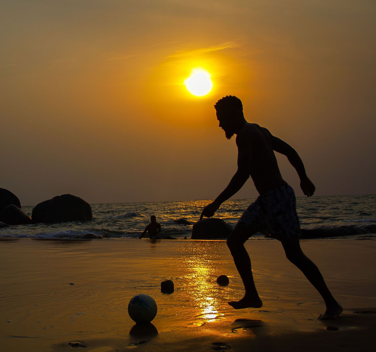 coucher du soleil a Kribi