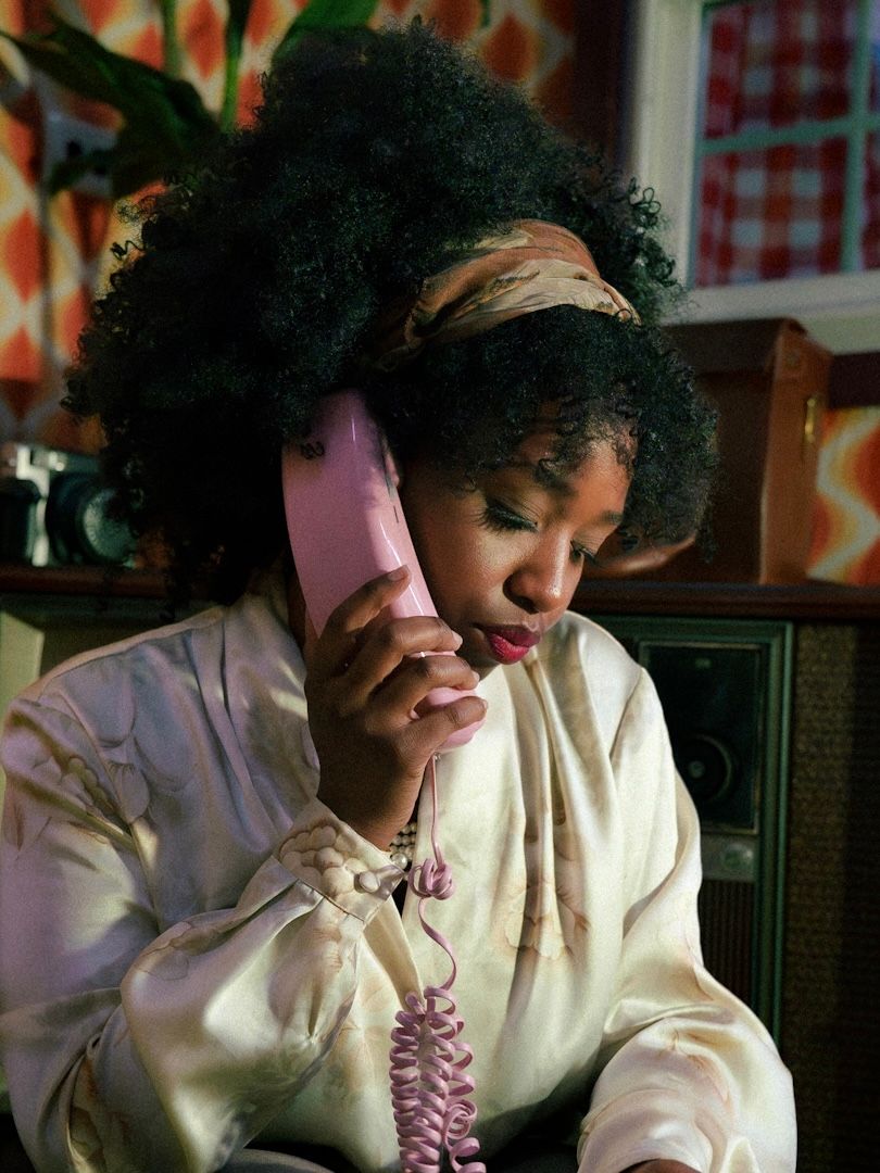 Woman on phone