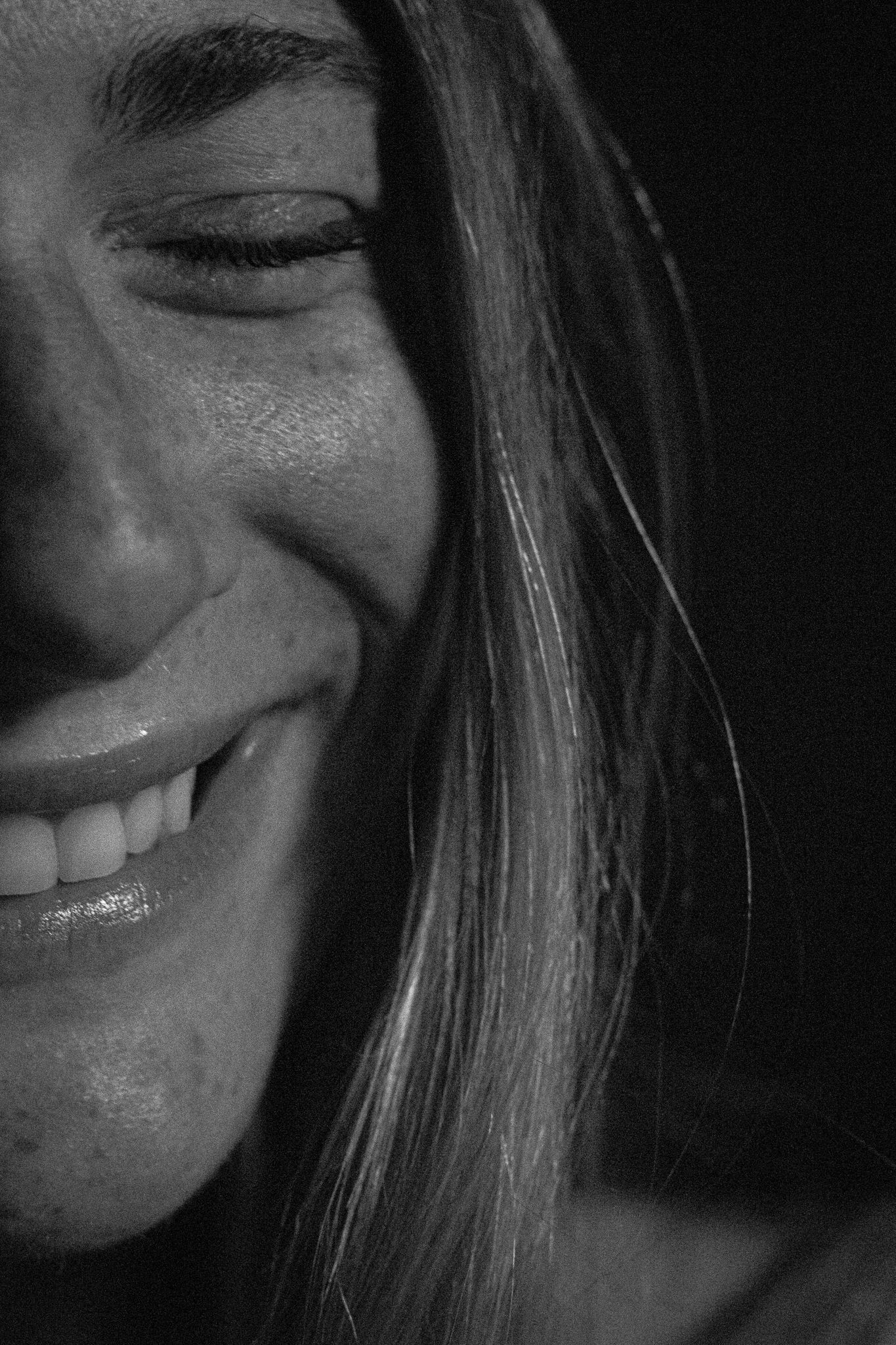 Close up of woman smiling