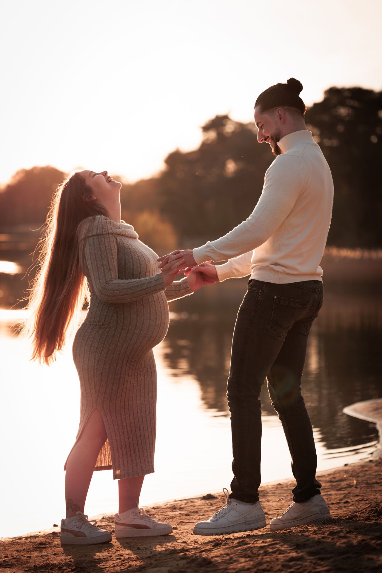 Ontspannen fotoshoot buiten Bergen op Zoom