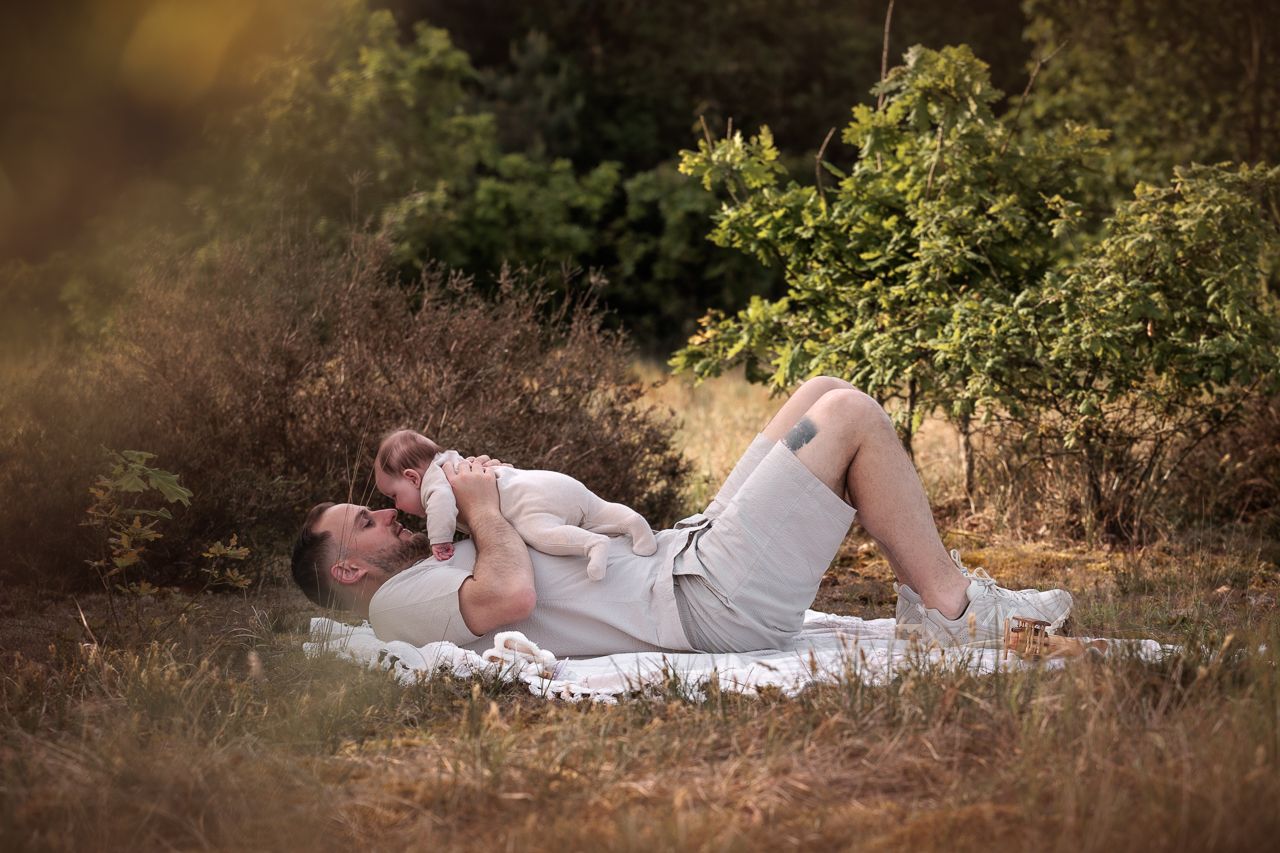 Fotoshoot papa met kinderen Roosendaal