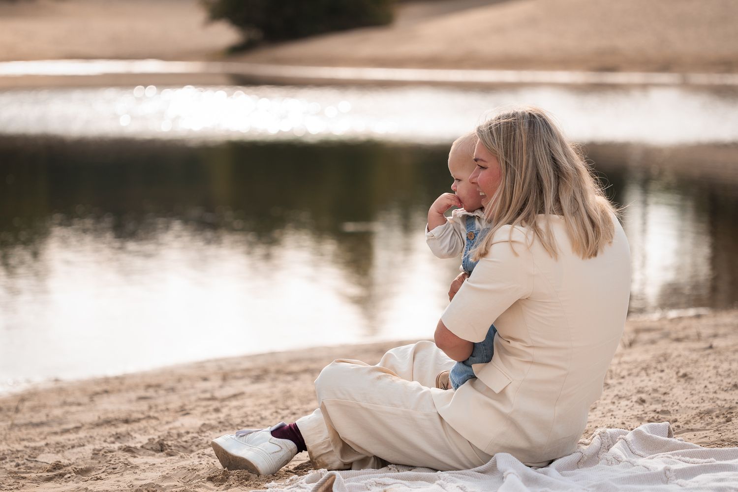 Mama en mini fotoshoot Bergse Heide