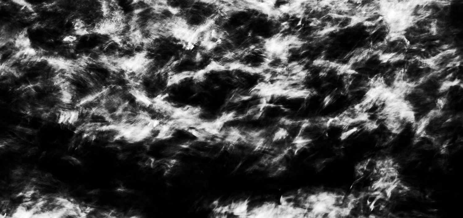 Abstract sea in black and white