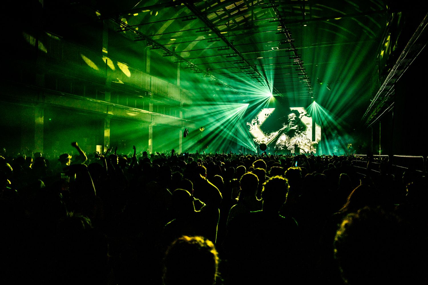 Crowd at Nuits Sonores 2024